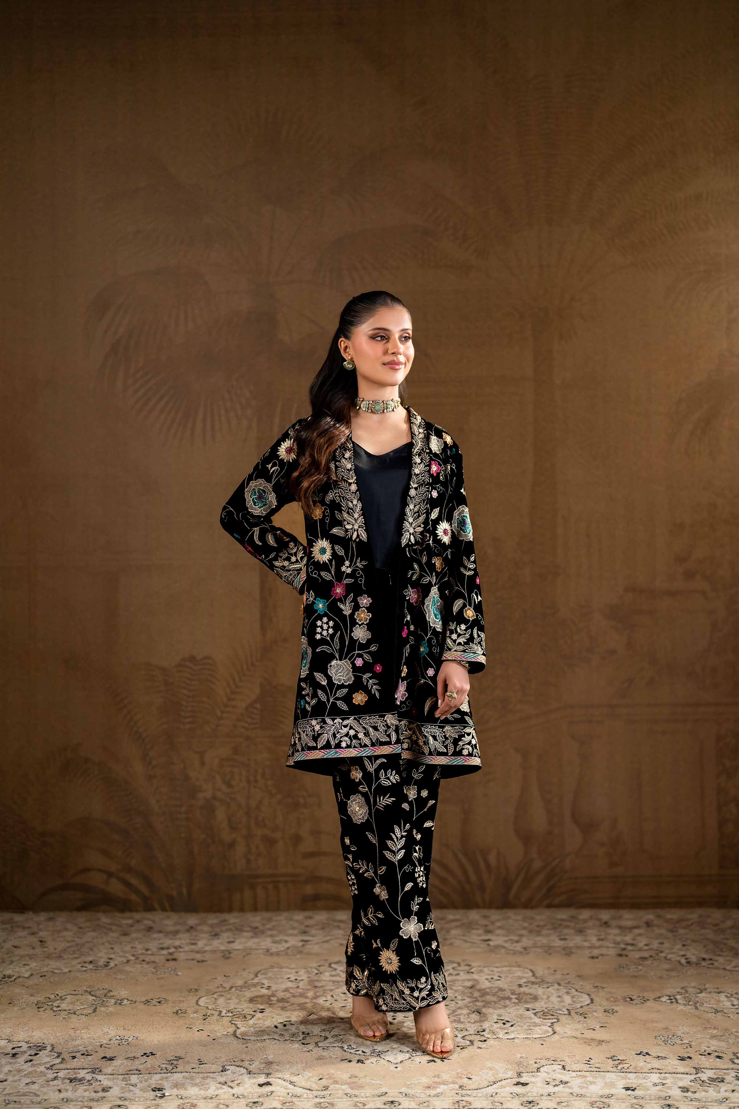 2 Piece - Embroidered Suit - KFW24-07 - Image 6