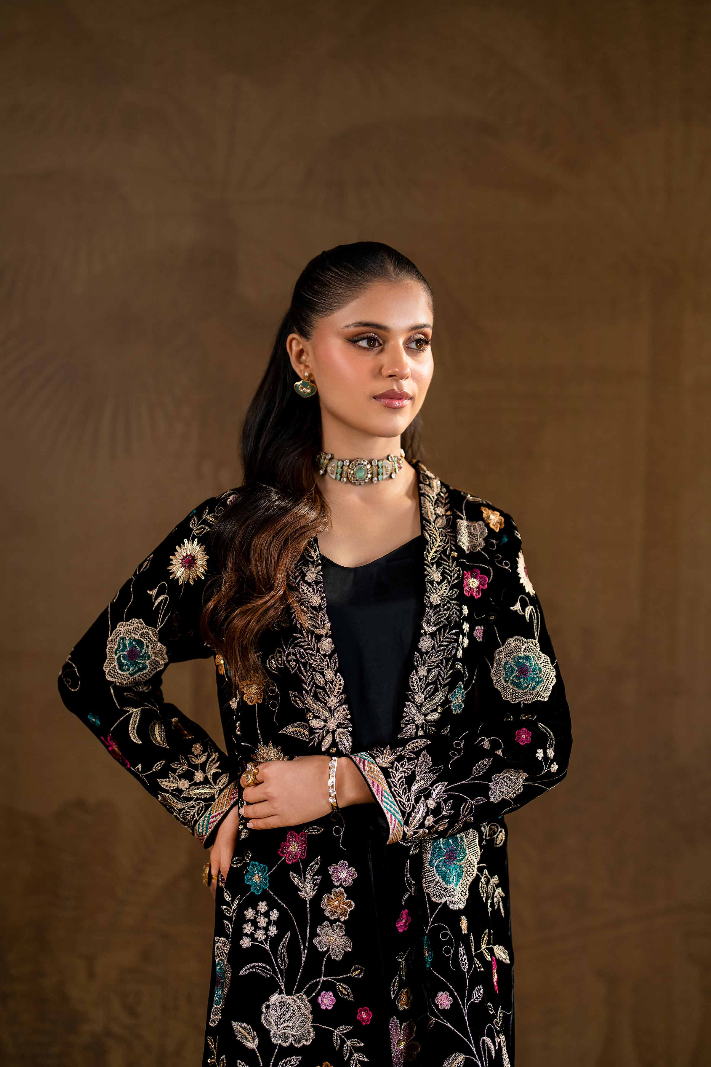 2 Piece - Embroidered Suit - KFW24-07 - Image 9