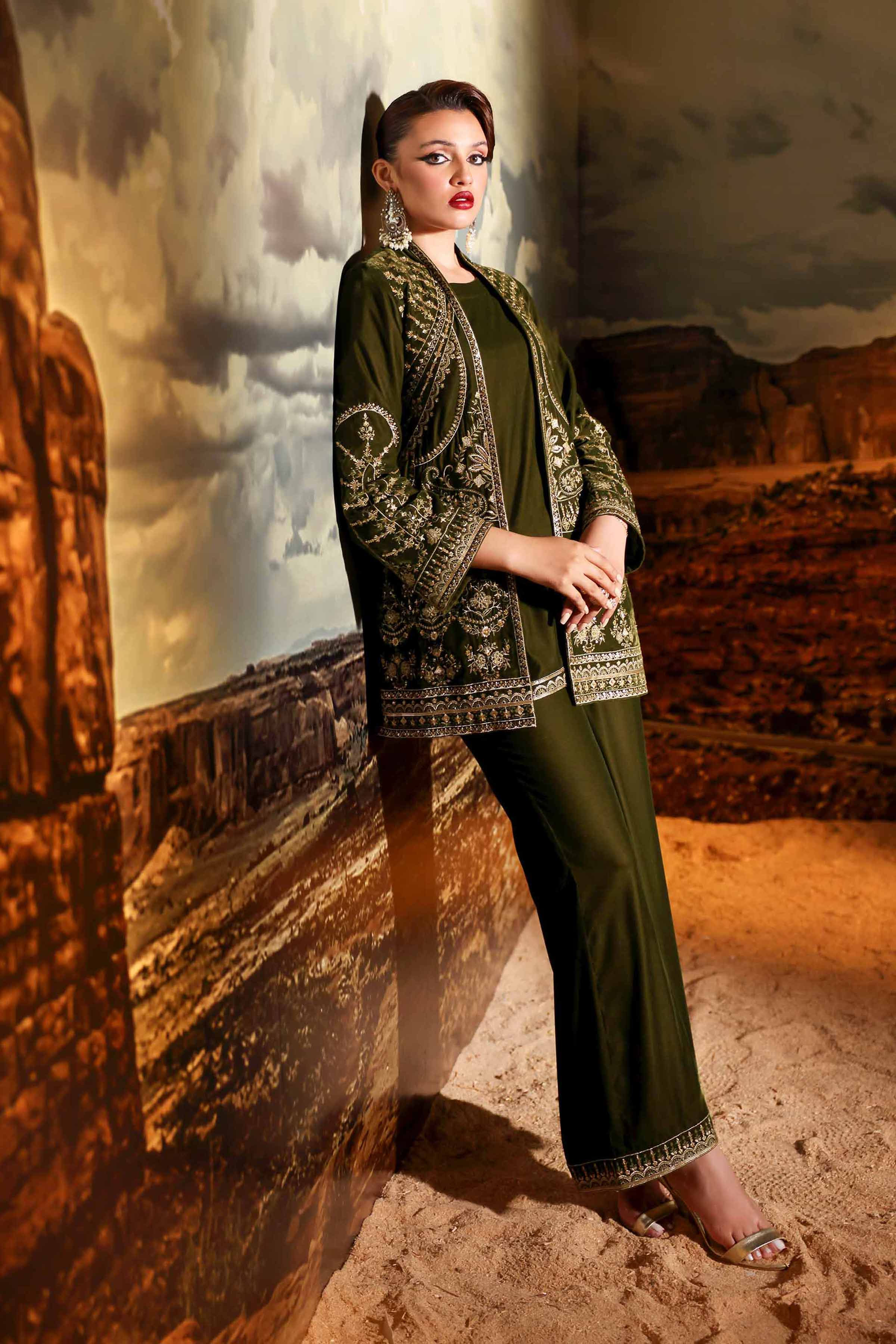3 Piece - Embroidered Suit - KFW24-08