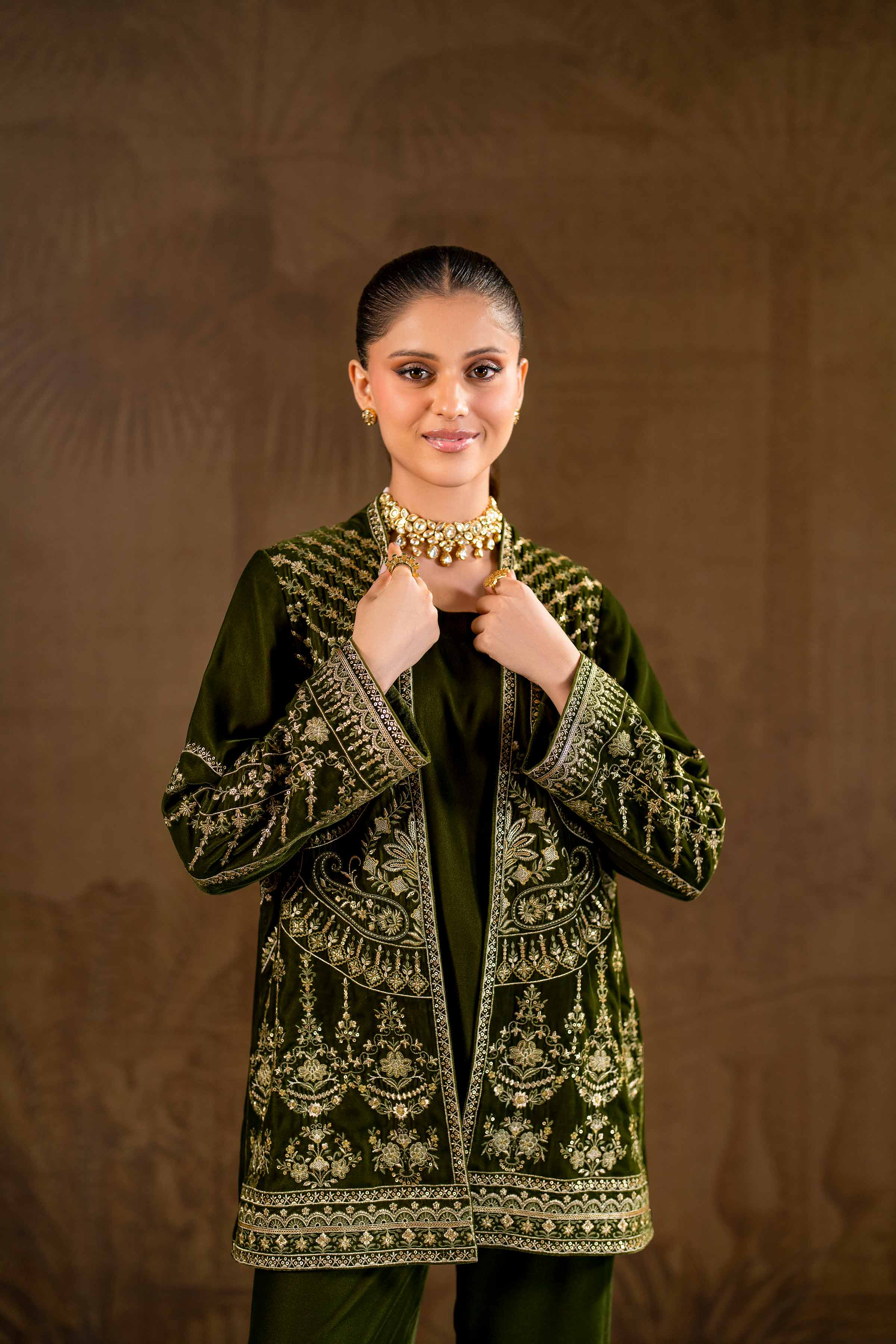 3 Piece - Embroidered Suit - KFW24-08 - Image 7