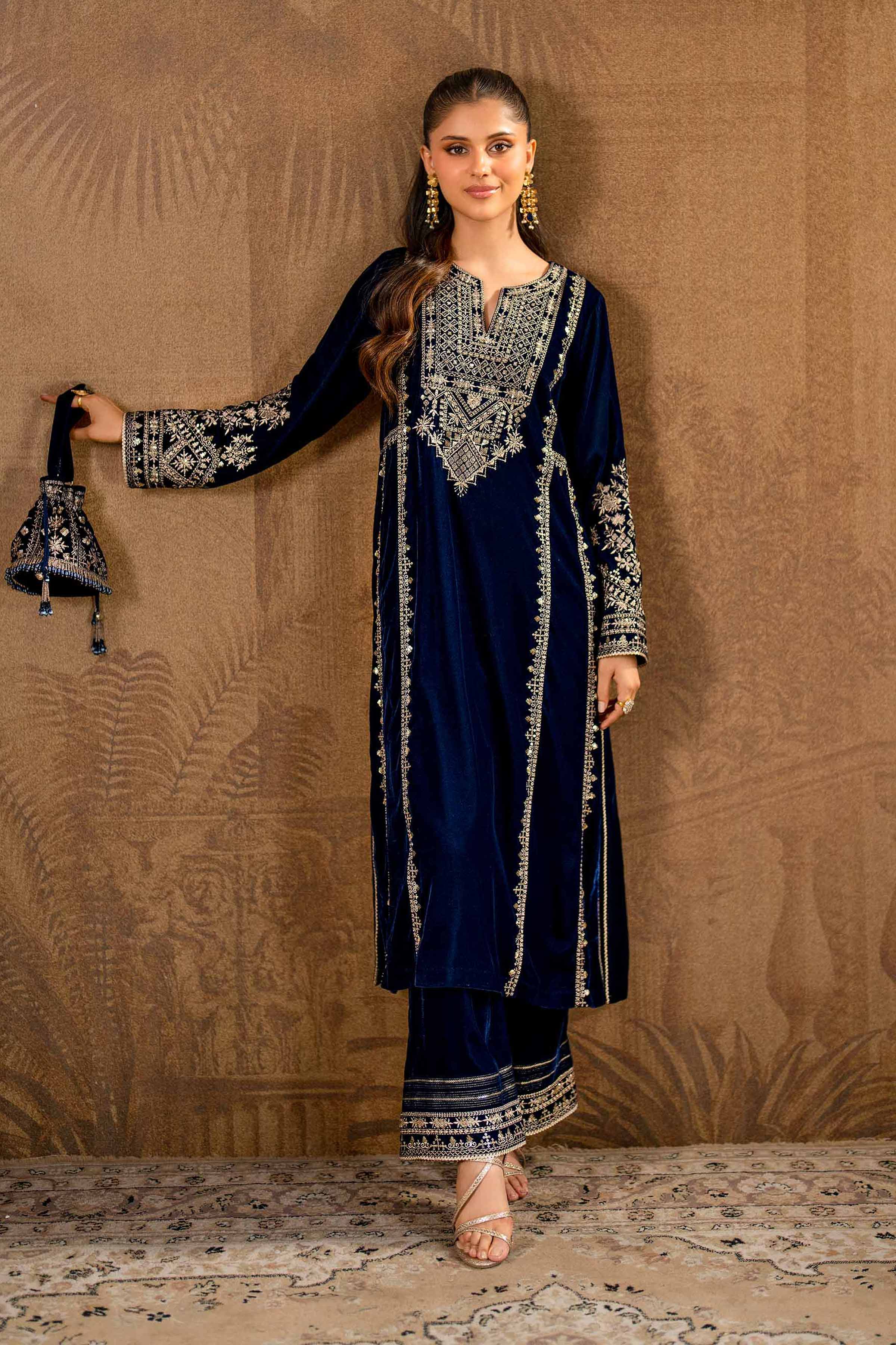 2 Piece - Embroidered Suit - KFW24-09 - Image 2