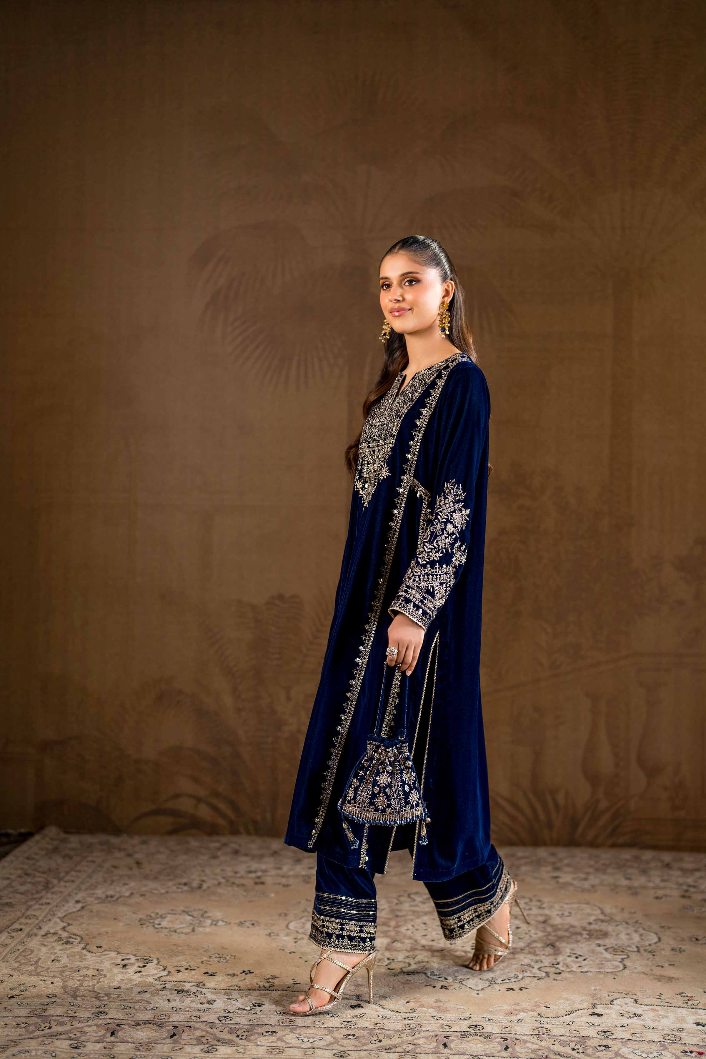 2 Piece - Embroidered Suit - KFW24-09 - Image 5
