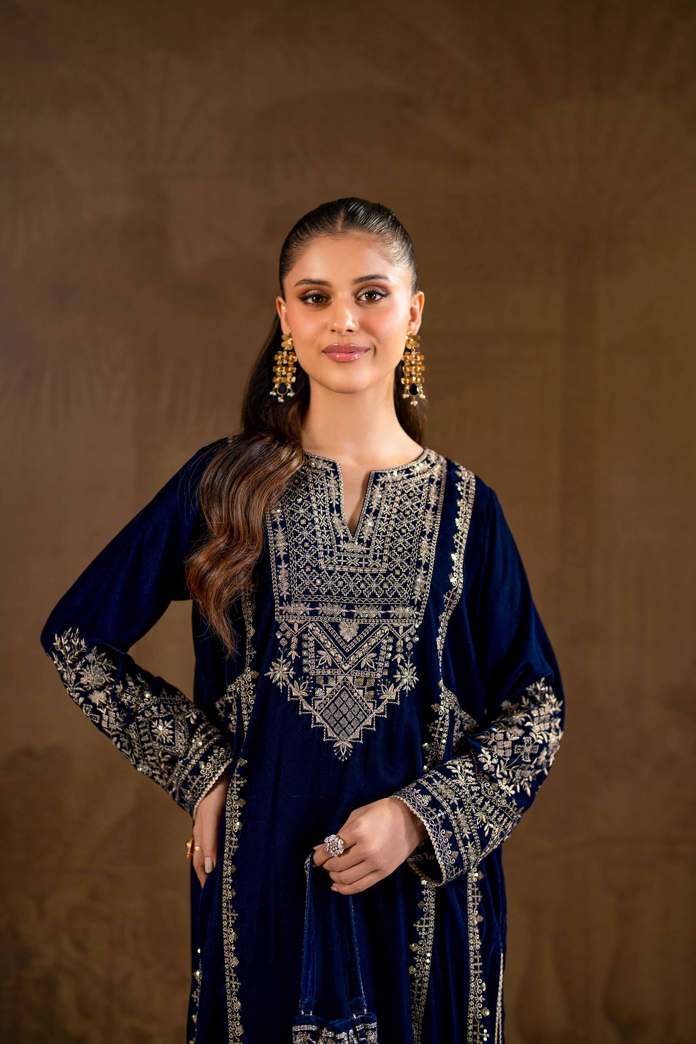 2 Piece - Embroidered Suit - KFW24-09 - Image 6