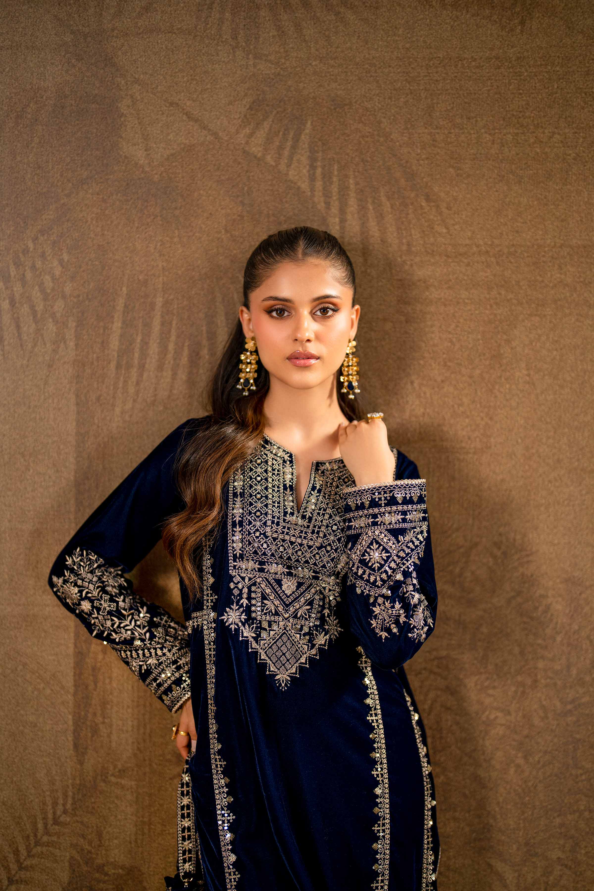 2 Piece - Embroidered Suit - KFW24-09 - Image 8