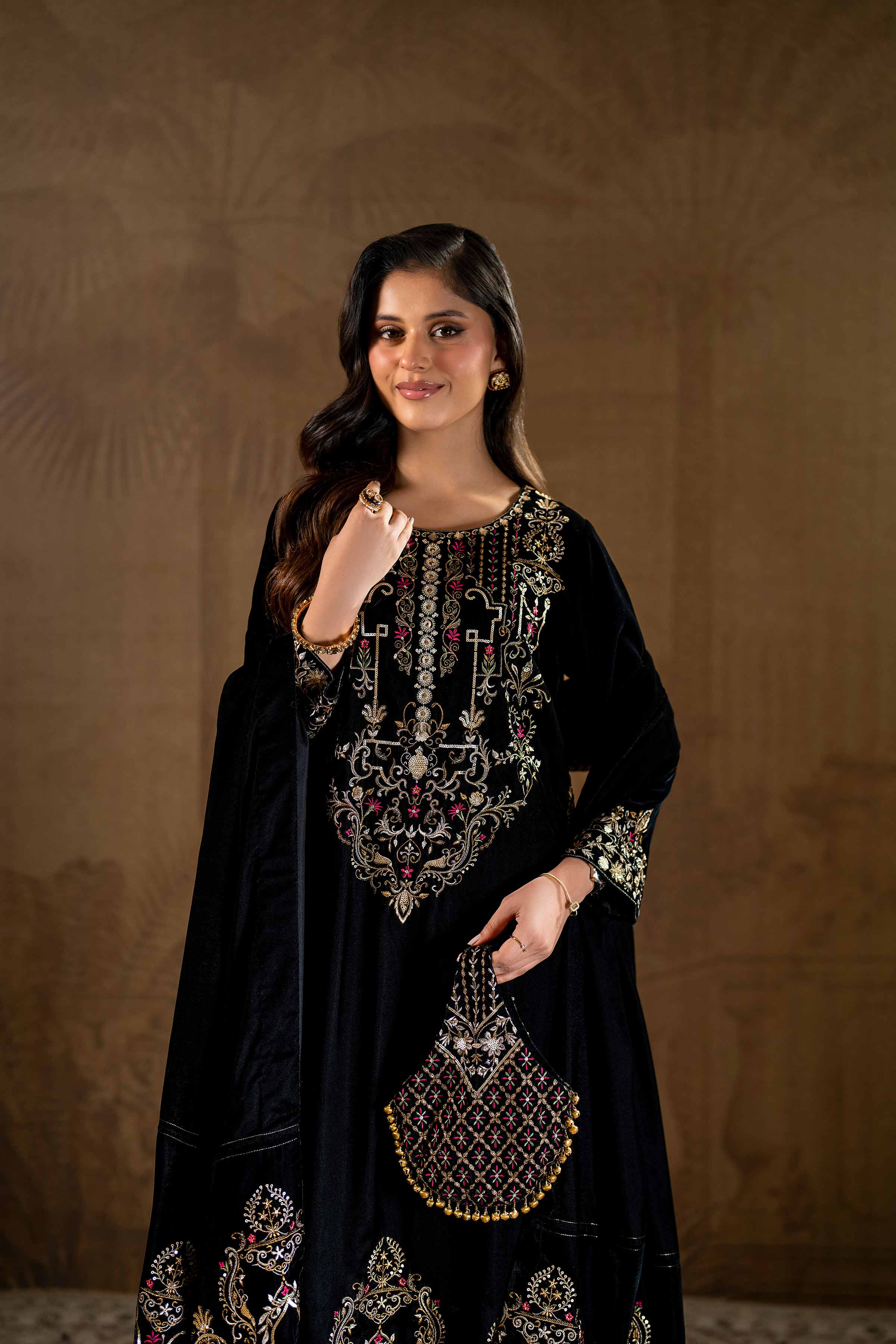 3 Piece - Embroidered Suit - KFW24-10 - Image 5