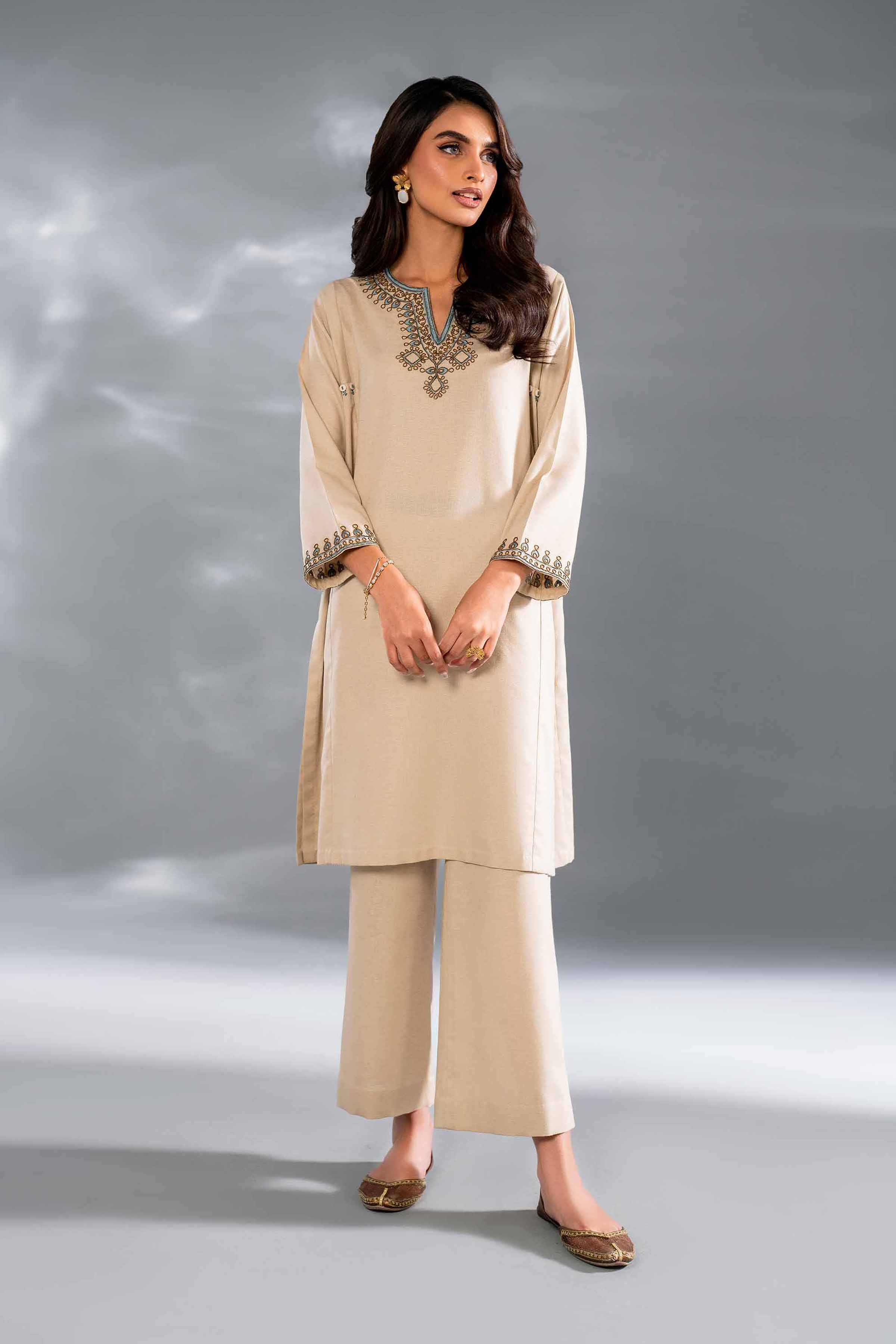 2 Piece - Embroidered Suit - KFW24-101 - Image 2