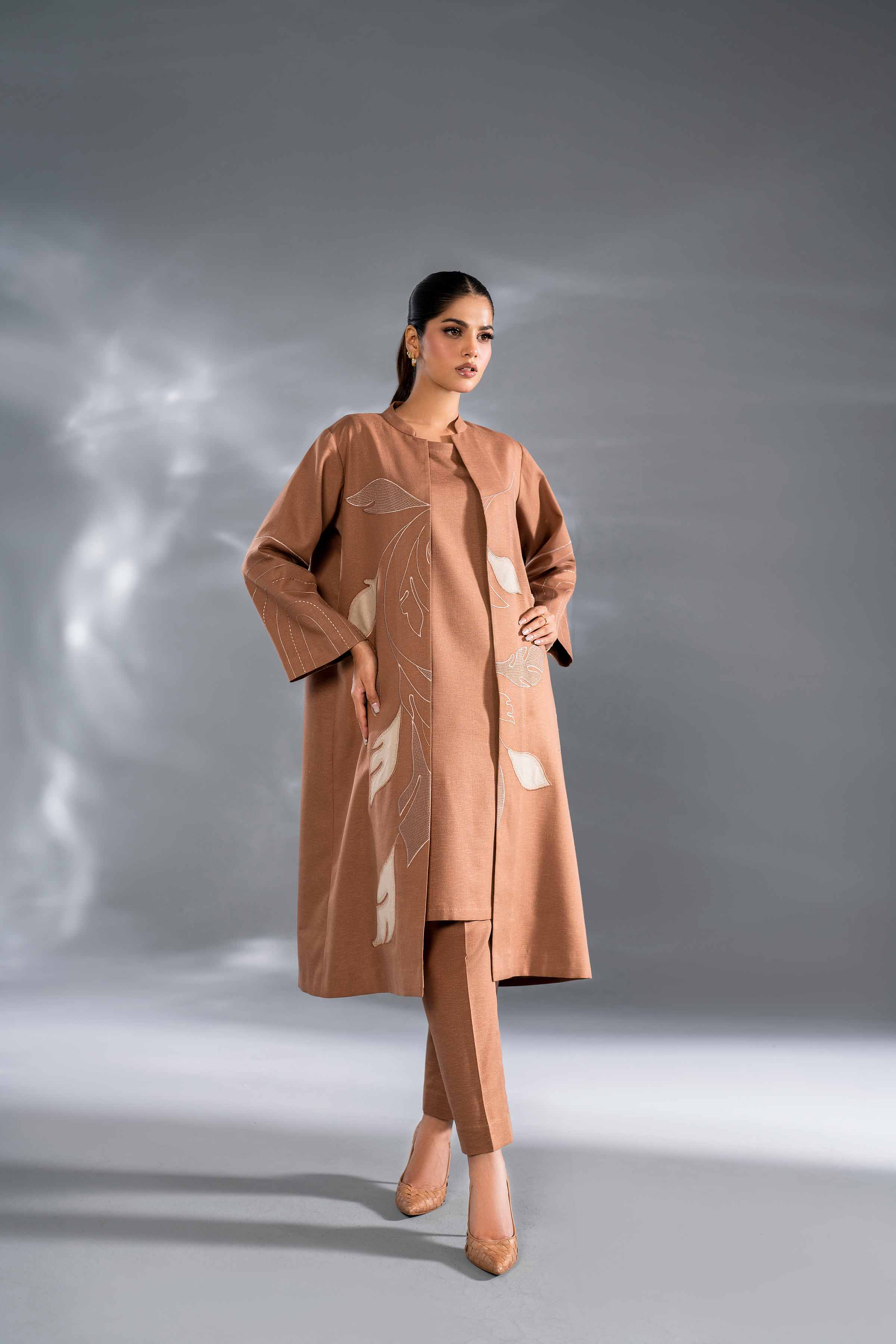 3 Piece - Embroidered Suit - KFW24-105 - Image 4