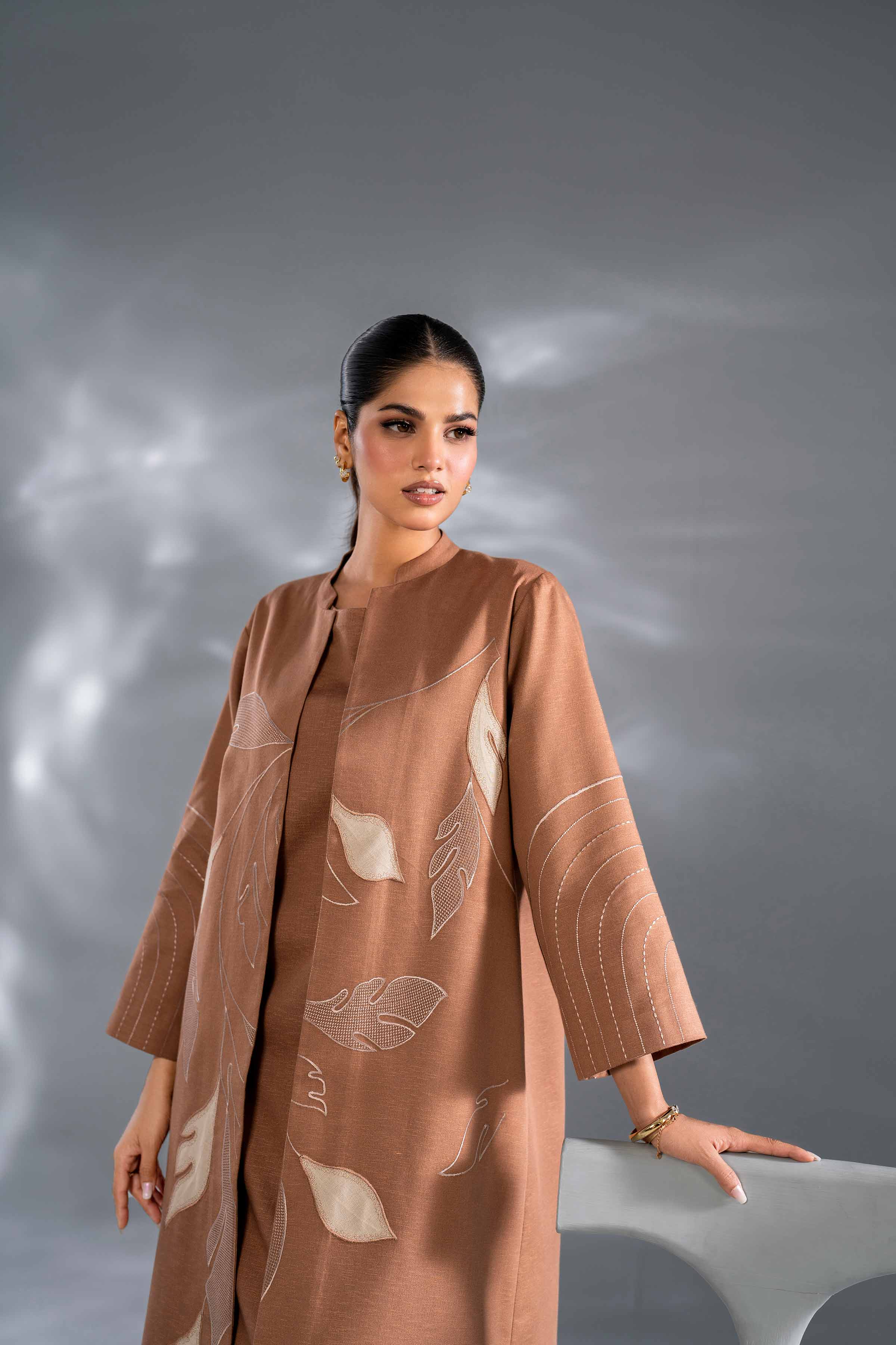 3 Piece - Embroidered Suit - KFW24-105 - Image 6
