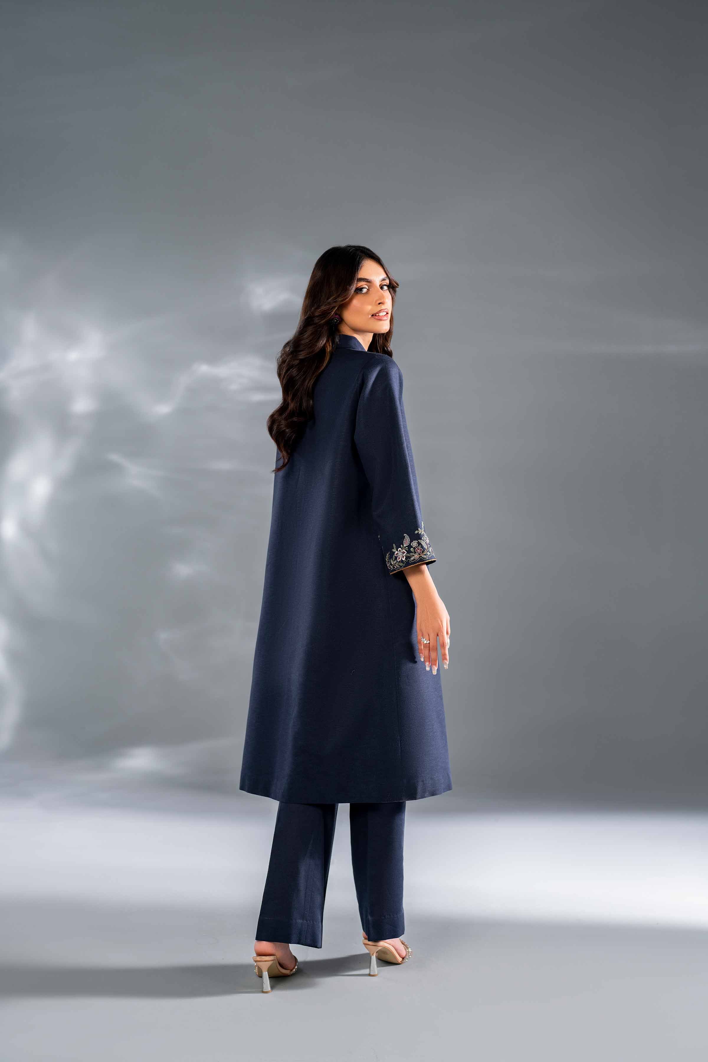 2 Piece - Embroidered Suit - KFW24-107 - Image 3