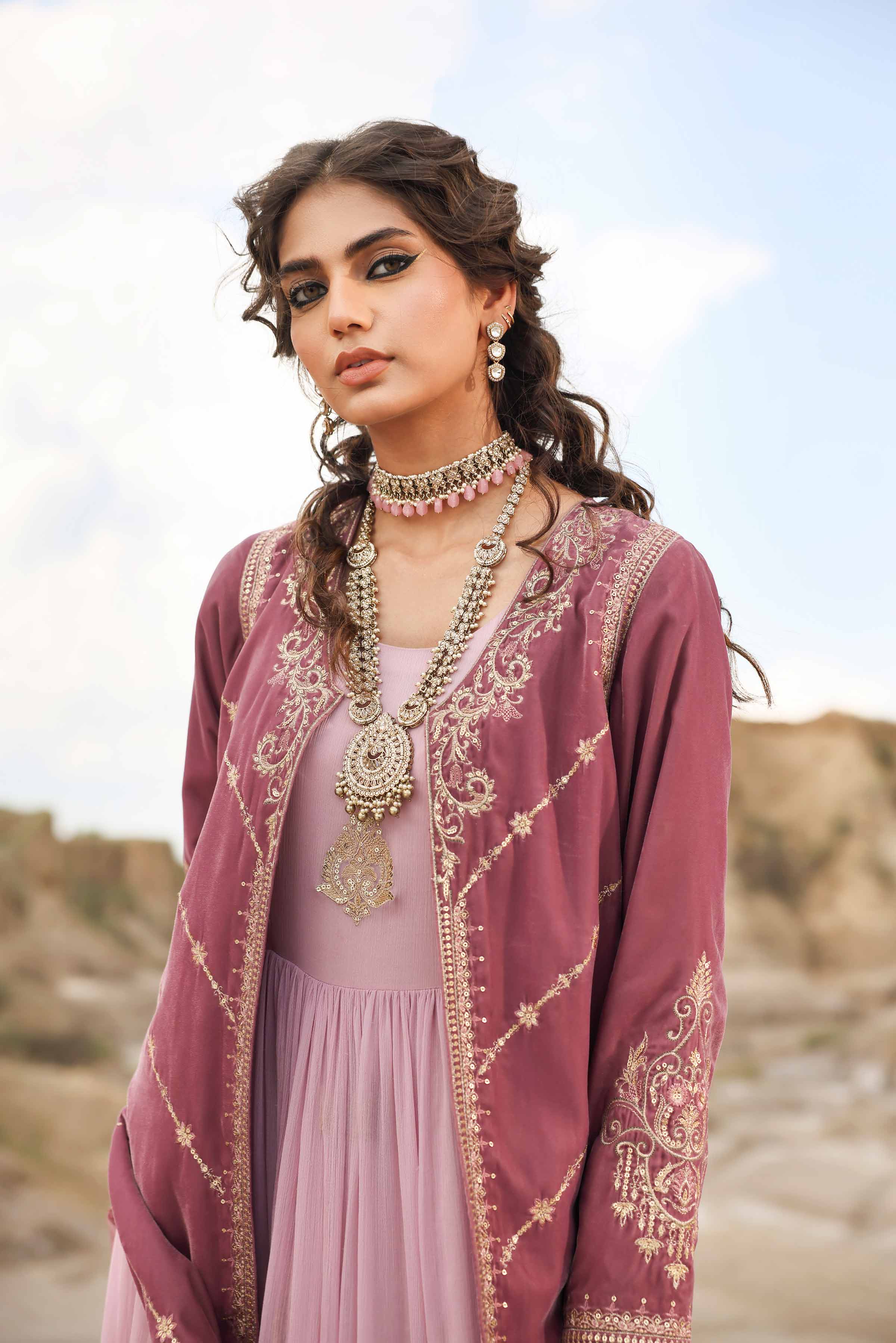2 Piece - Embroidered Suit - KFW24-11 - Image 4