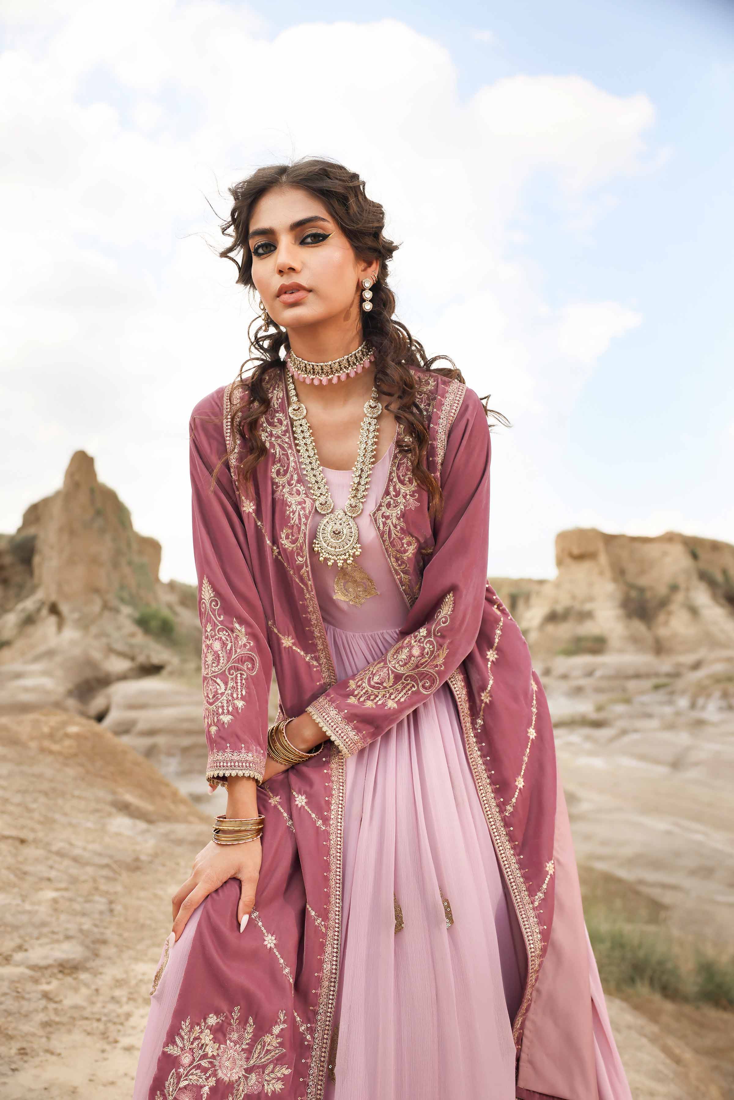 2 Piece - Embroidered Suit - KFW24-11 - Image 7