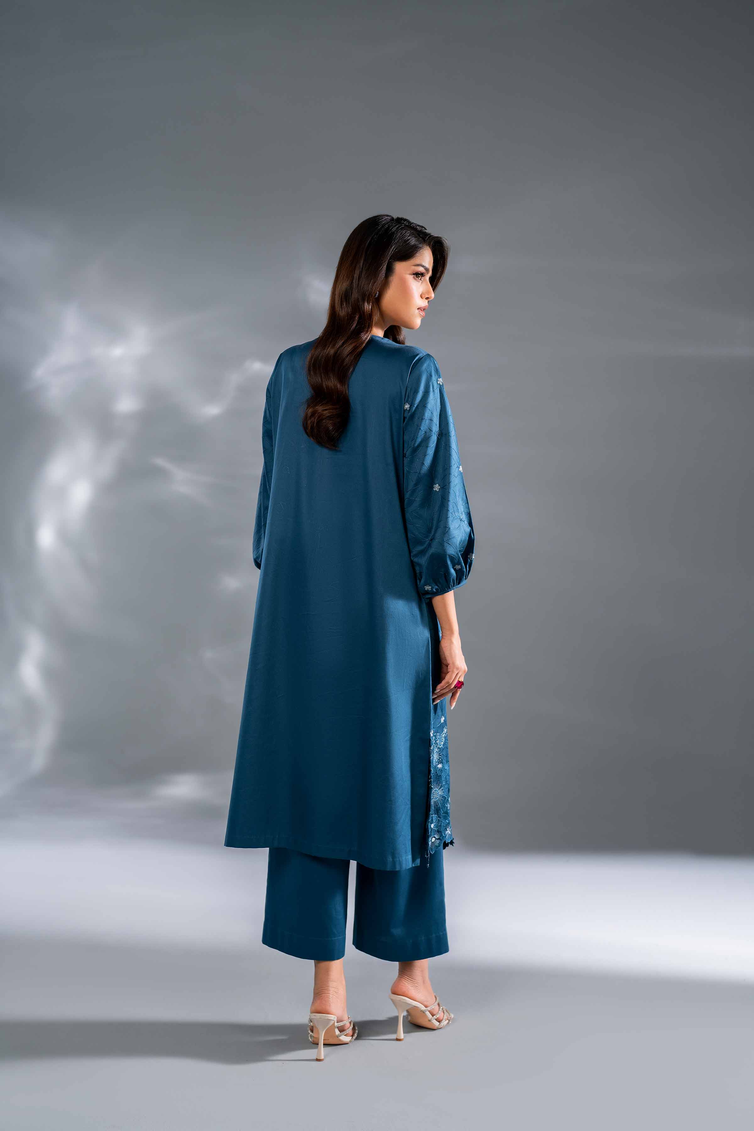 2 Piece - Embroidered Suit - KFW24-118 - Image 3