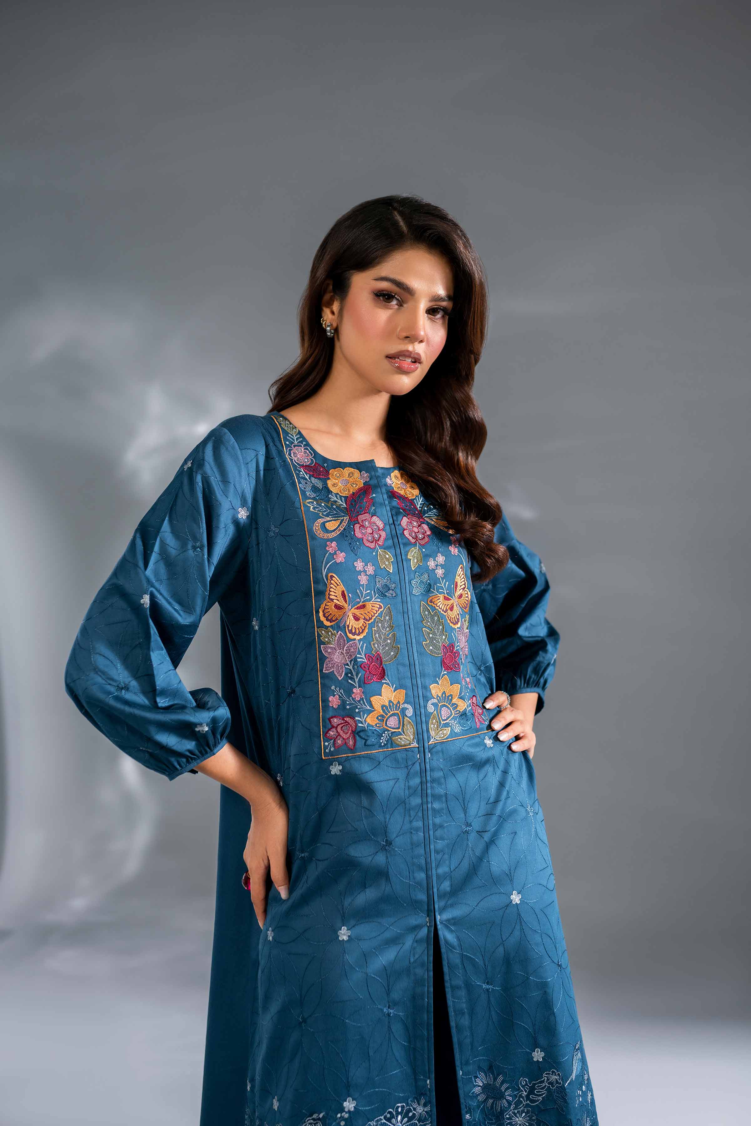 2 Piece - Embroidered Suit - KFW24-118 - Image 5