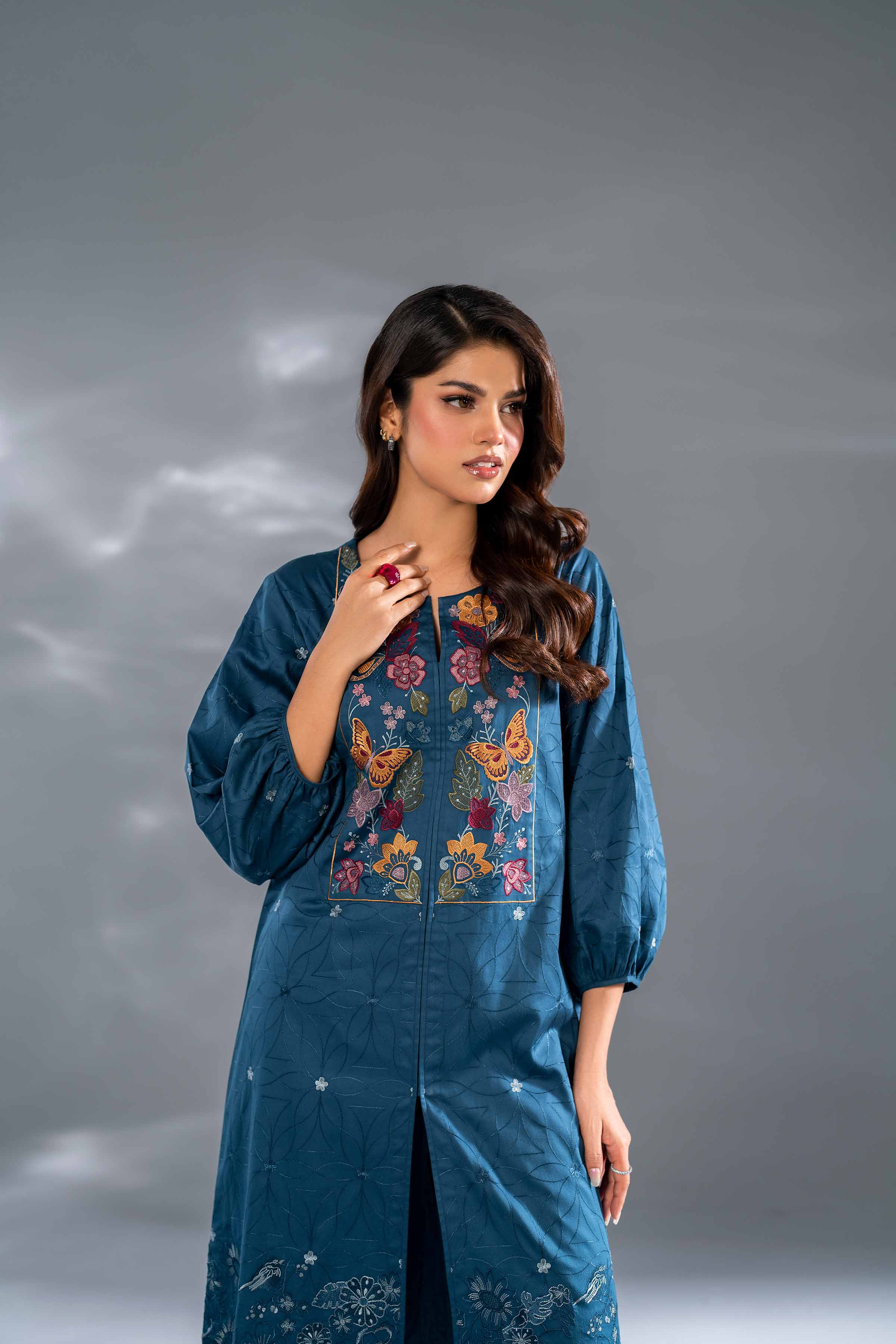2 Piece - Embroidered Suit - KFW24-118 - Image 6