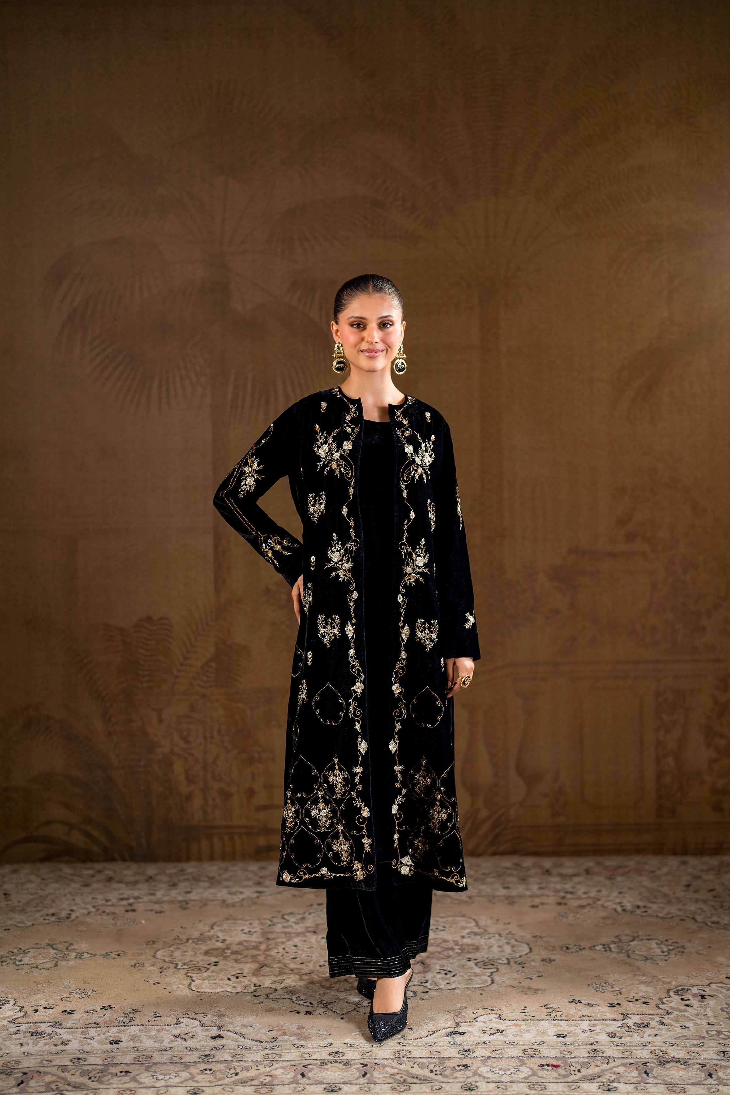 2 Piece - Embroidered Suit - KFW24-12 - Image 4
