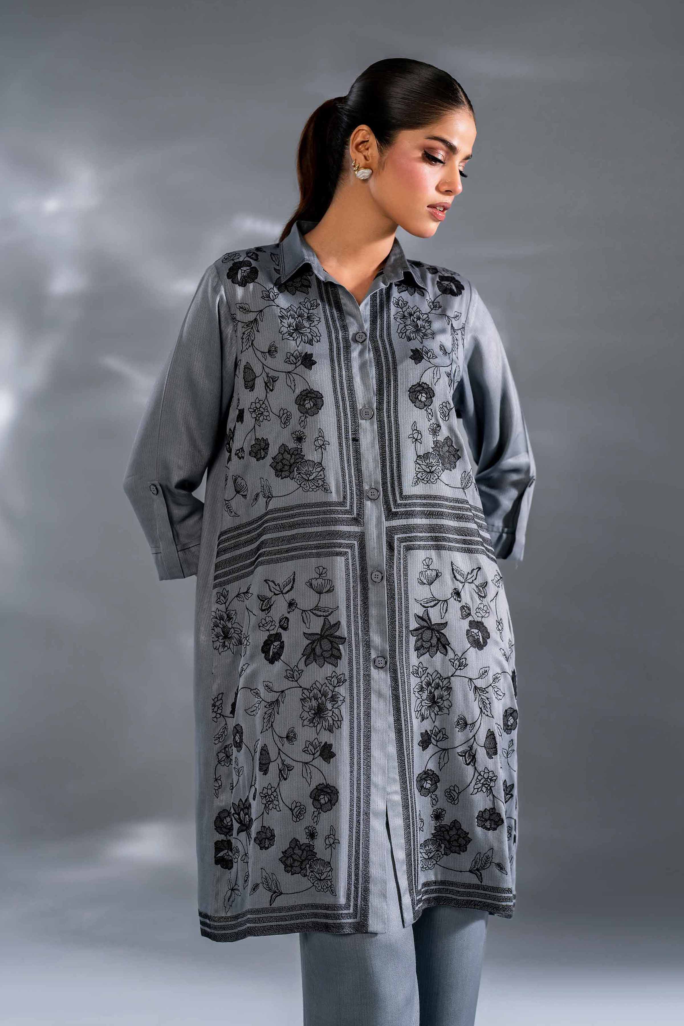 2 Piece - Embroidered Suit - KFW24-126 - Image 2