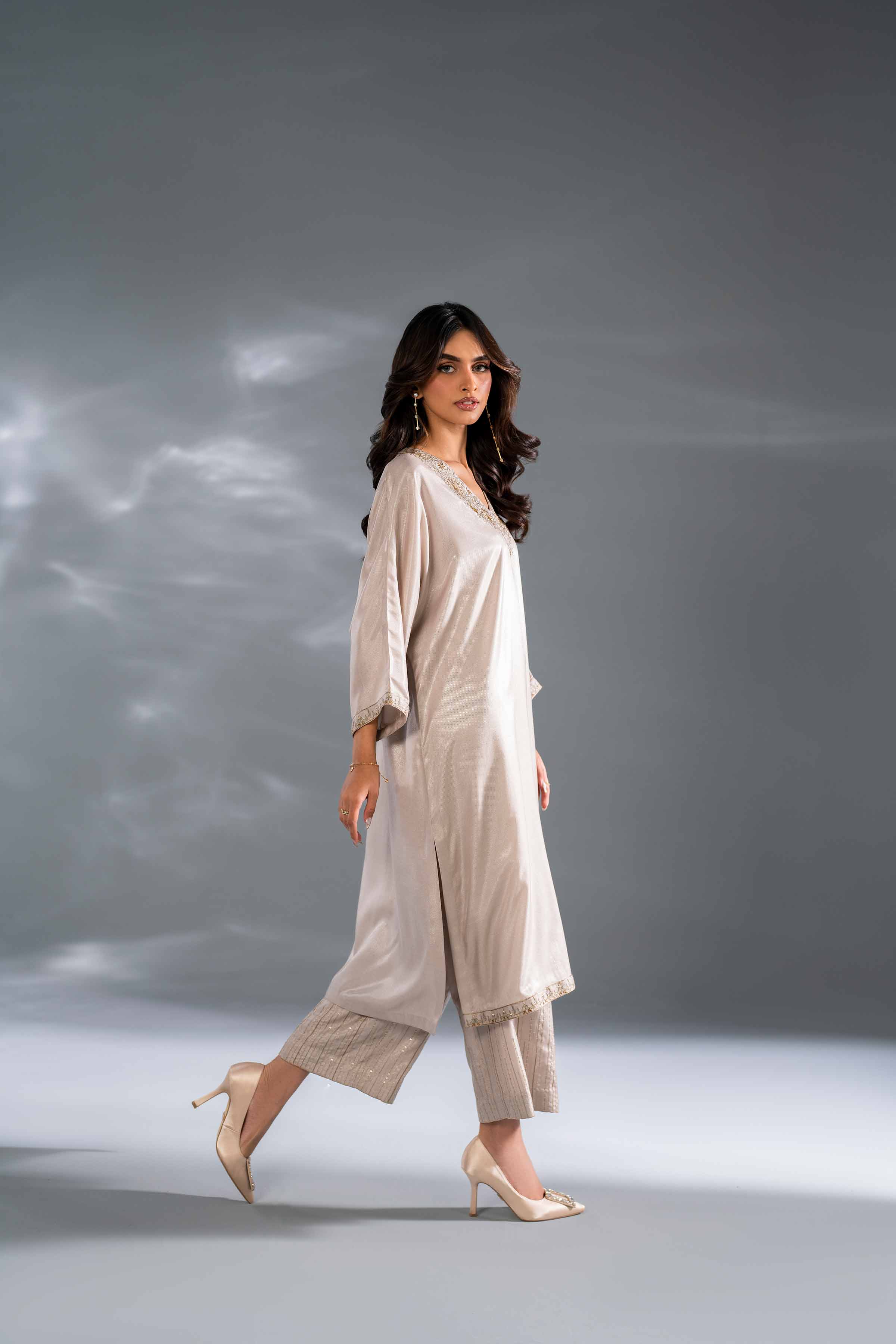 2 Piece - Embroidered Suit - KFW24-127 - Image 4