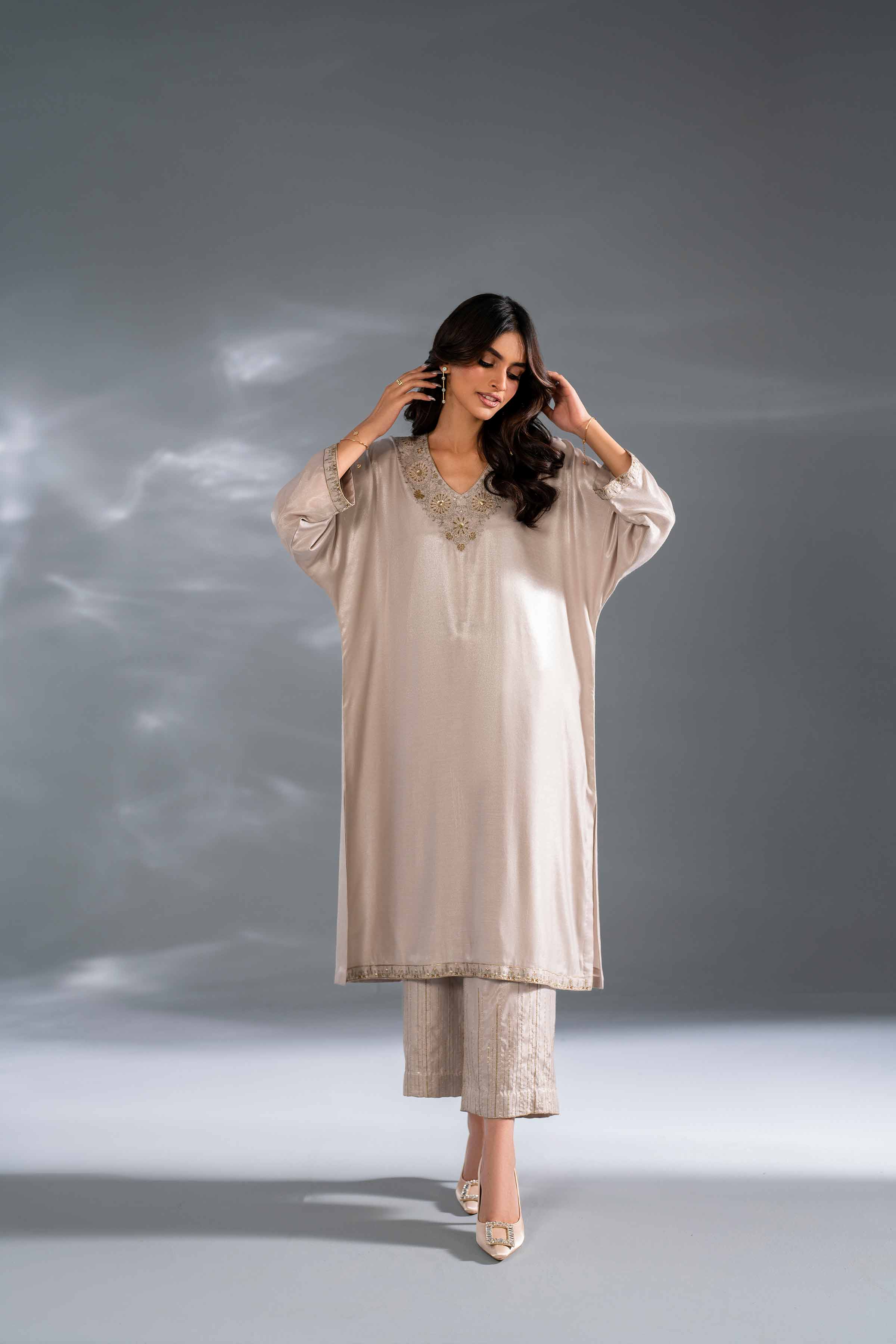 2 Piece - Embroidered Suit - KFW24-127 - Image 6