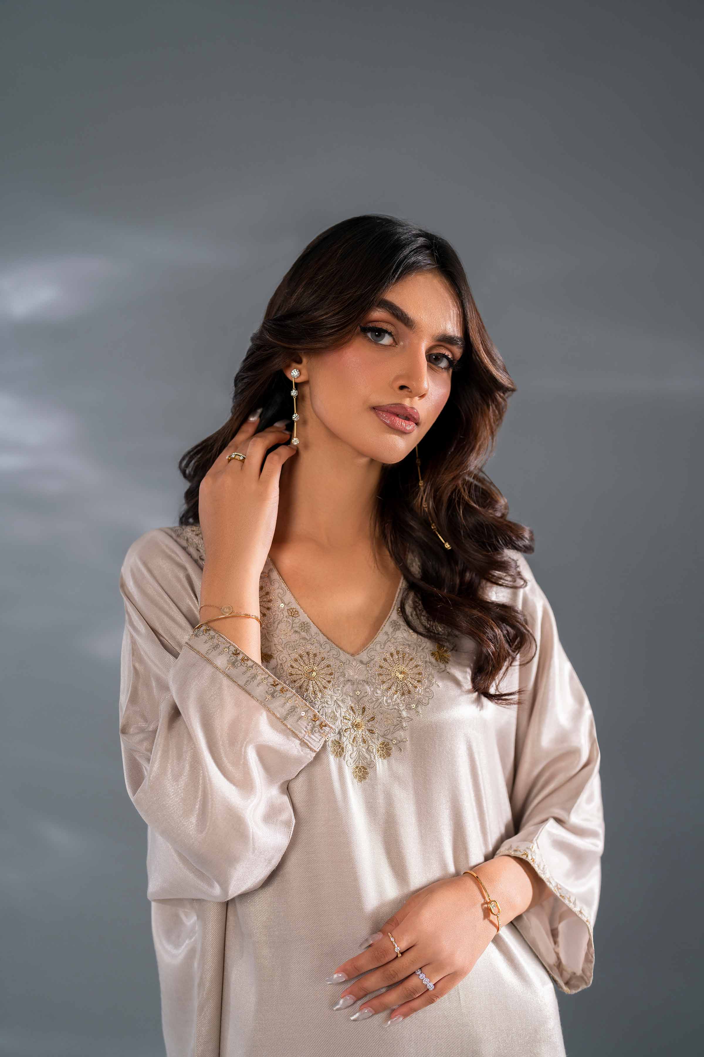 2 Piece - Embroidered Suit - KFW24-127 - Image 7