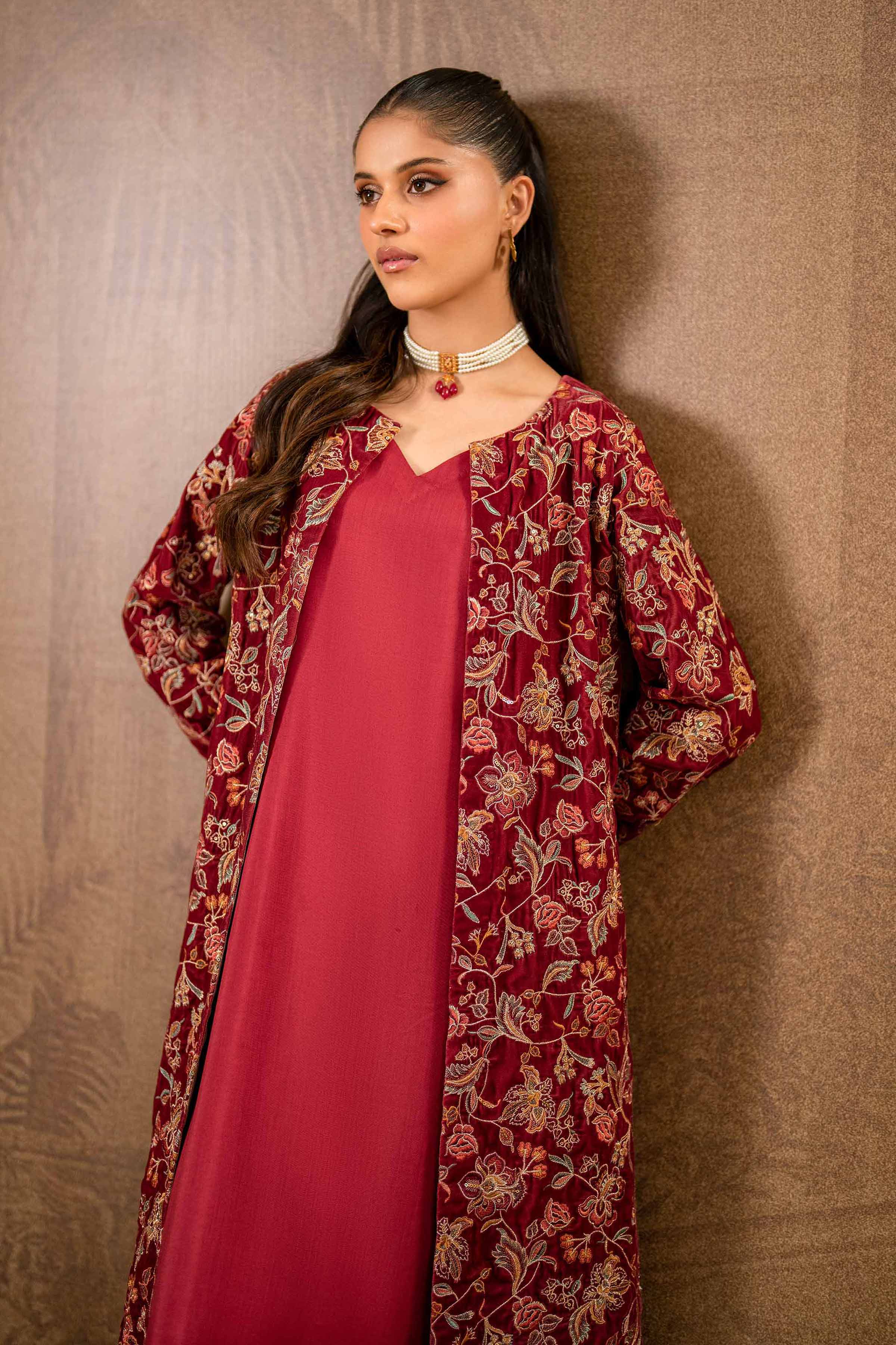 3 Piece - Embroidered Suit - KFW24-13 - Image 4