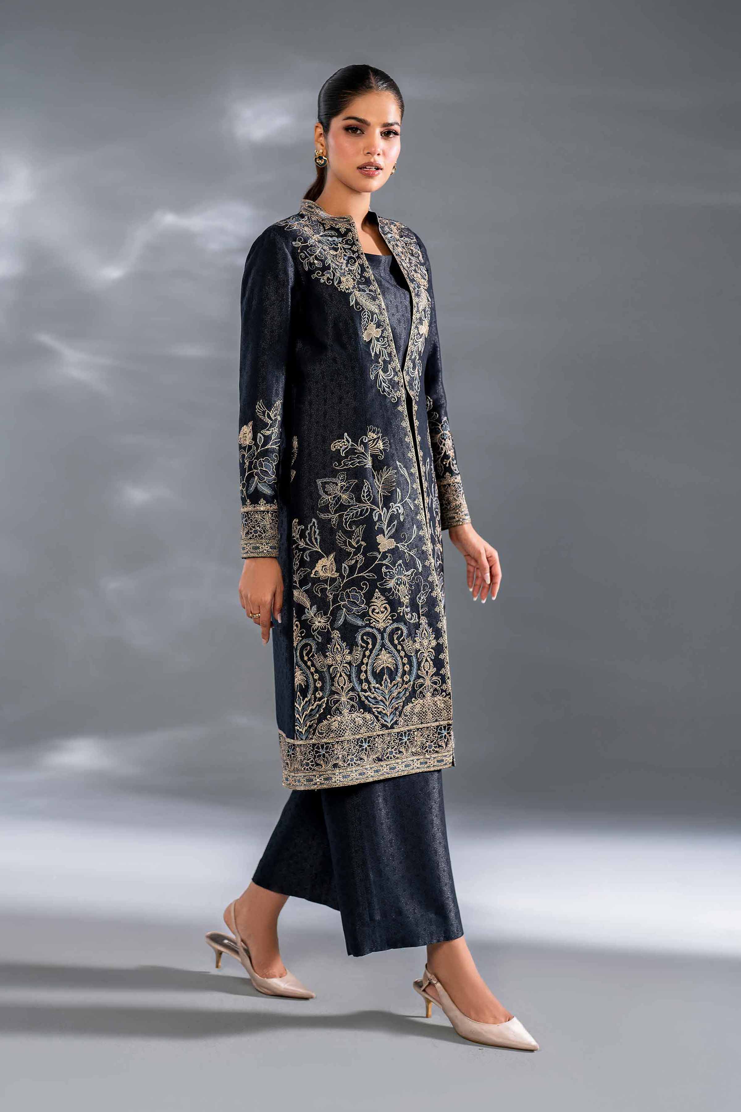 3 Piece - Embroidered Suit - KFW24-130 - Image 2