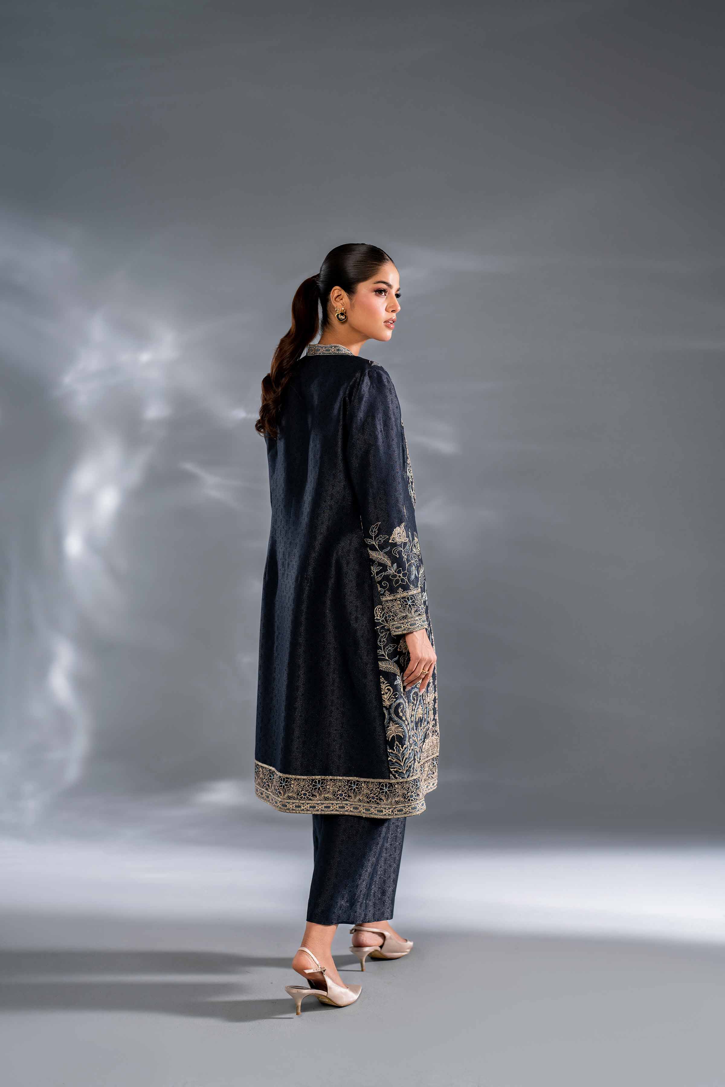 3 Piece - Embroidered Suit - KFW24-130 - Image 3