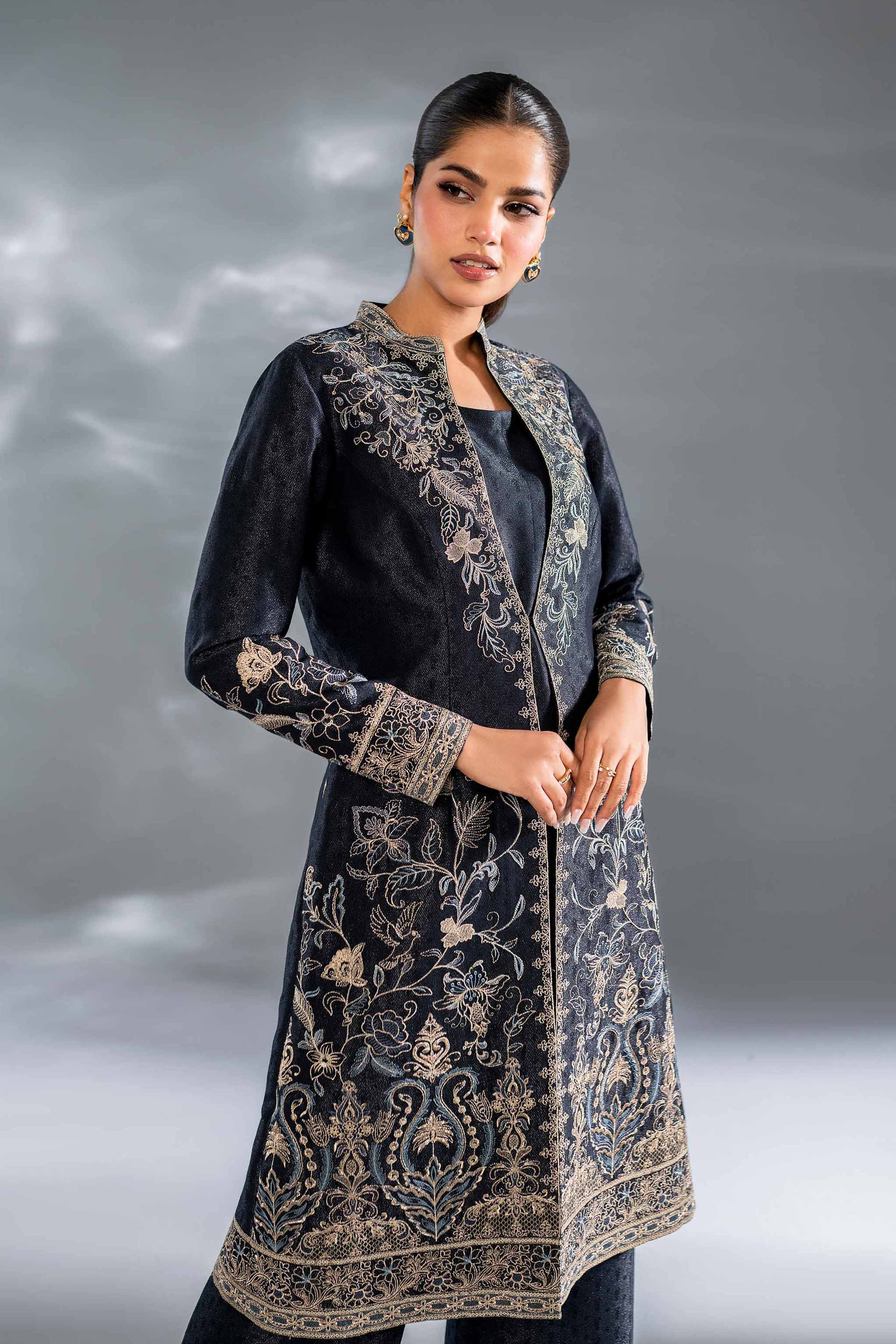 3 Piece - Embroidered Suit - KFW24-130 - Image 5