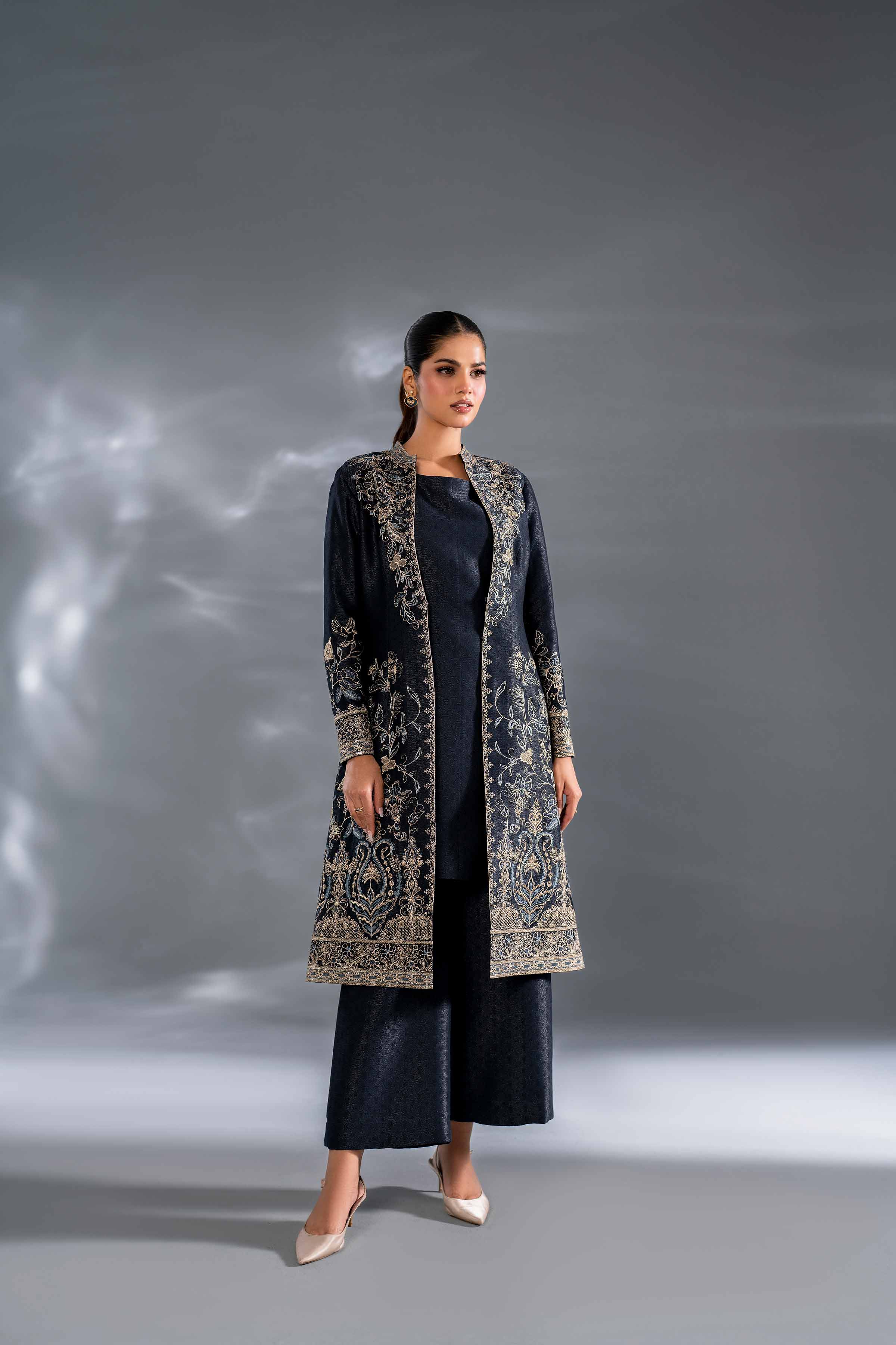 3 Piece - Embroidered Suit - KFW24-130 - Image 6