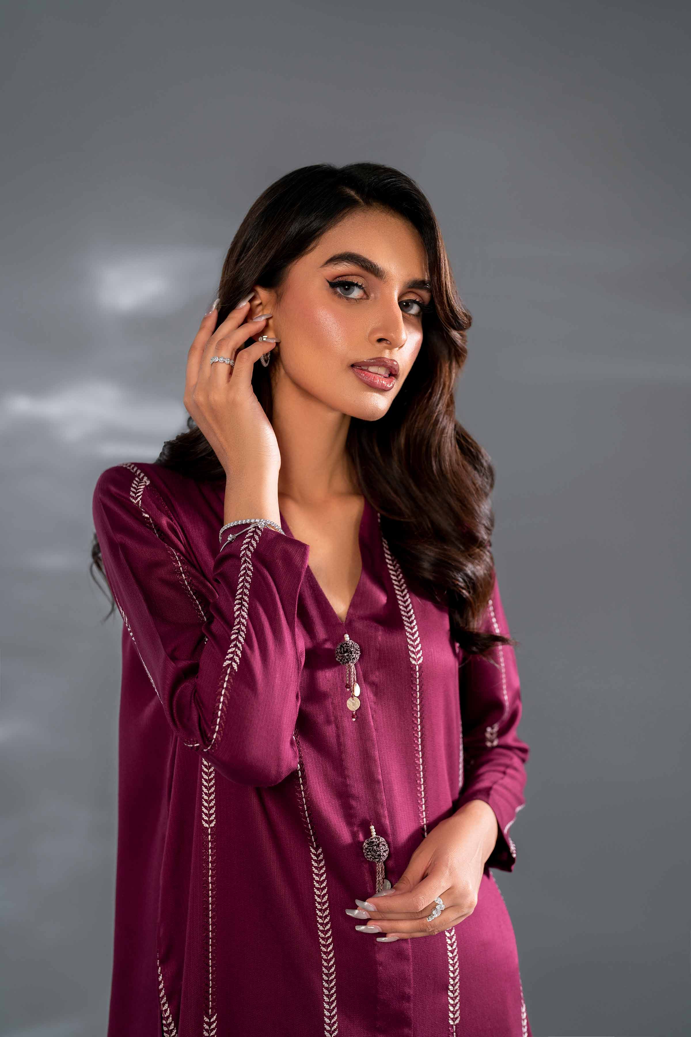 2 Piece - Embroidered Suit - KFW24-131 - Image 6