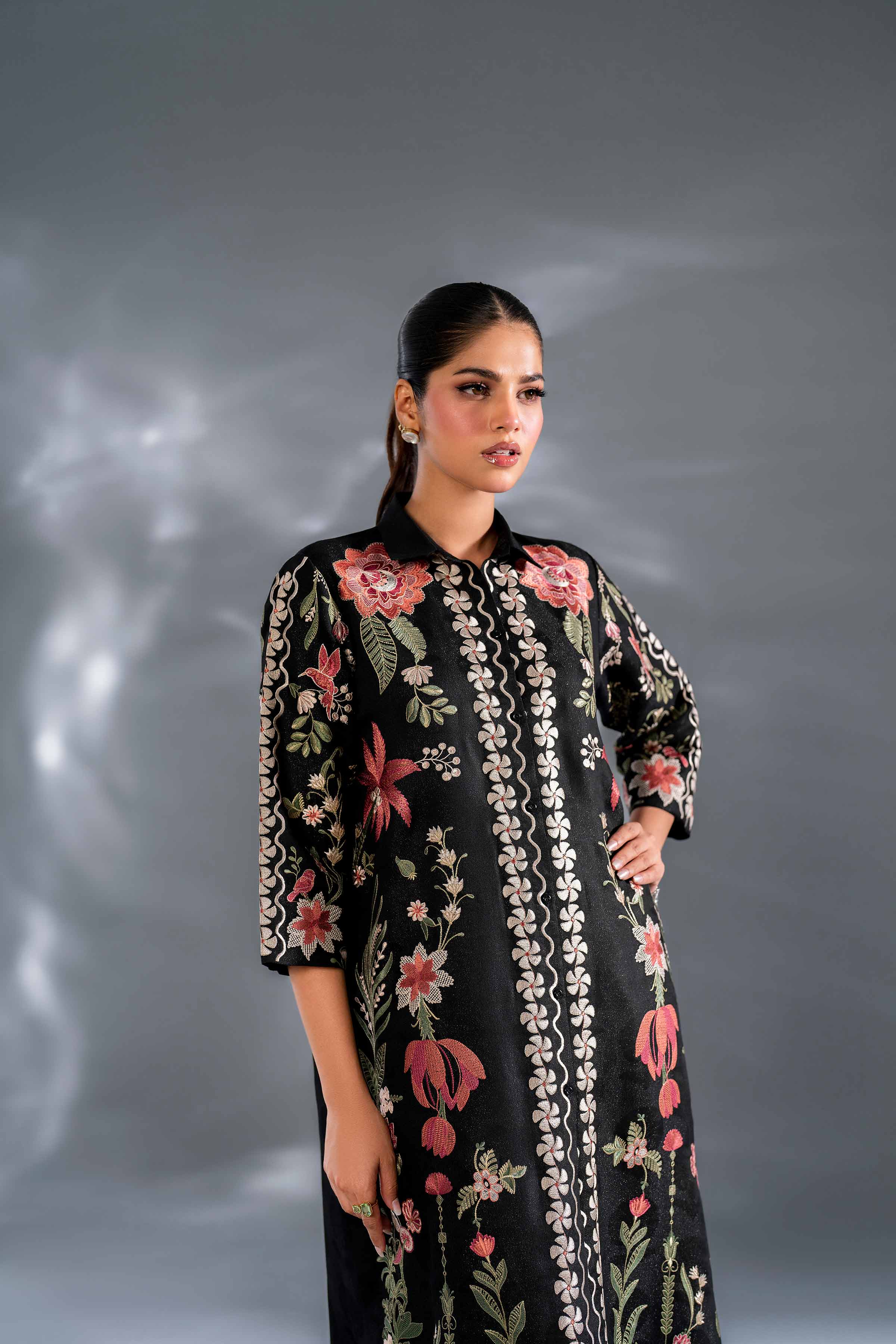 2 Piece - Embroidered Suit - KFW24-132 - Image 6