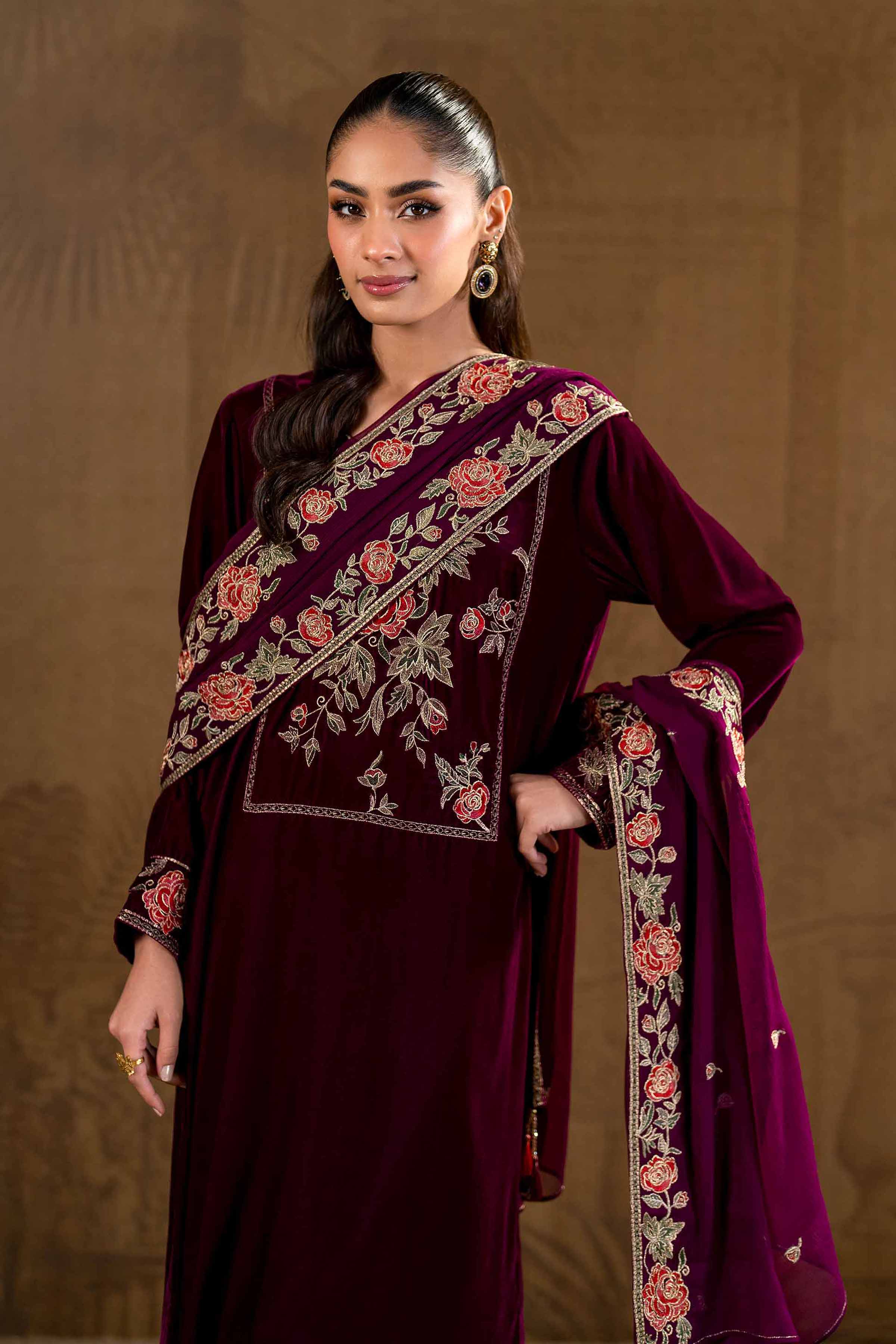 3 Piece - Embroidered Suit - KFW24-14 - Image 2
