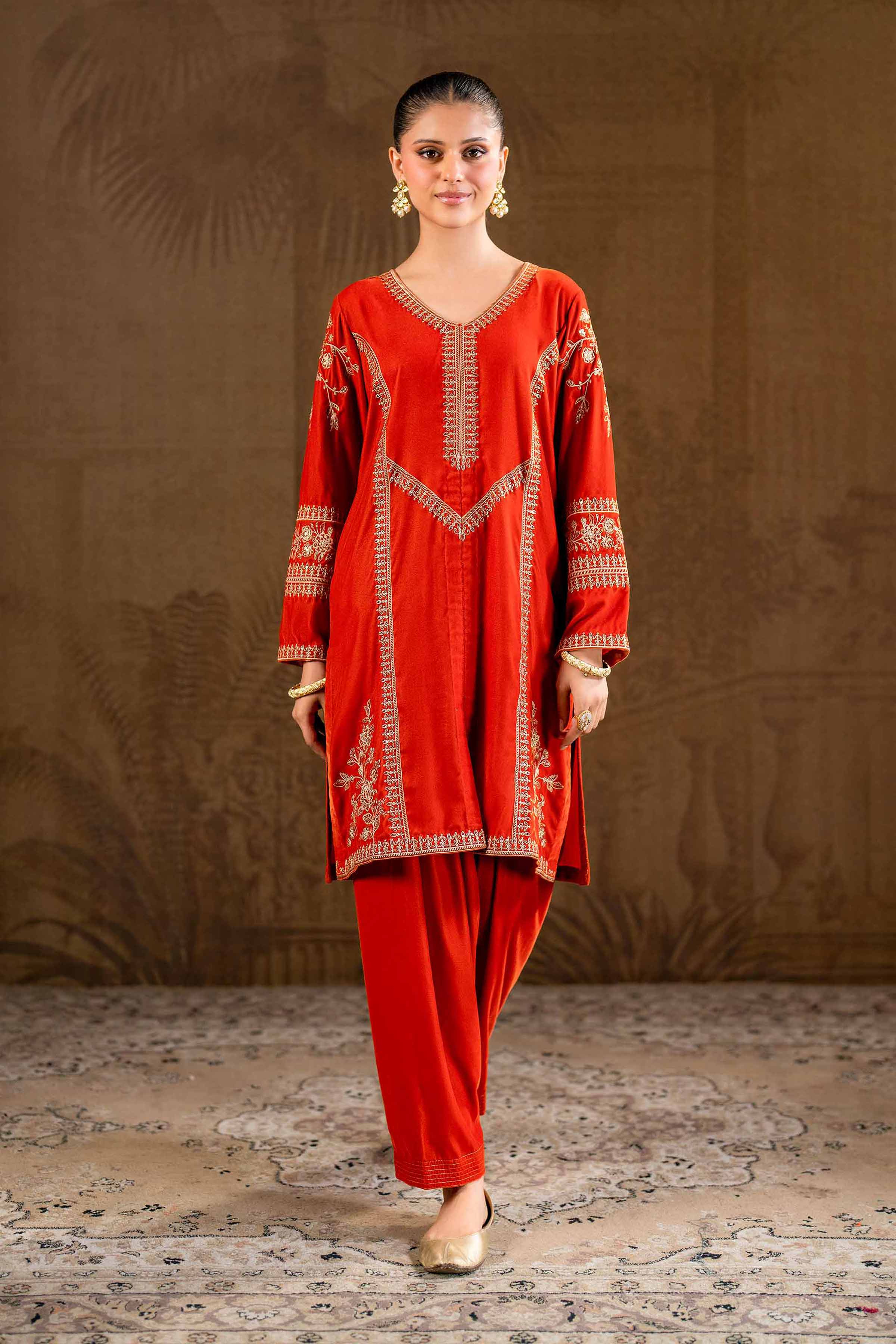 2 Piece - Embroidered Suit - KFW24-20 - Image 2