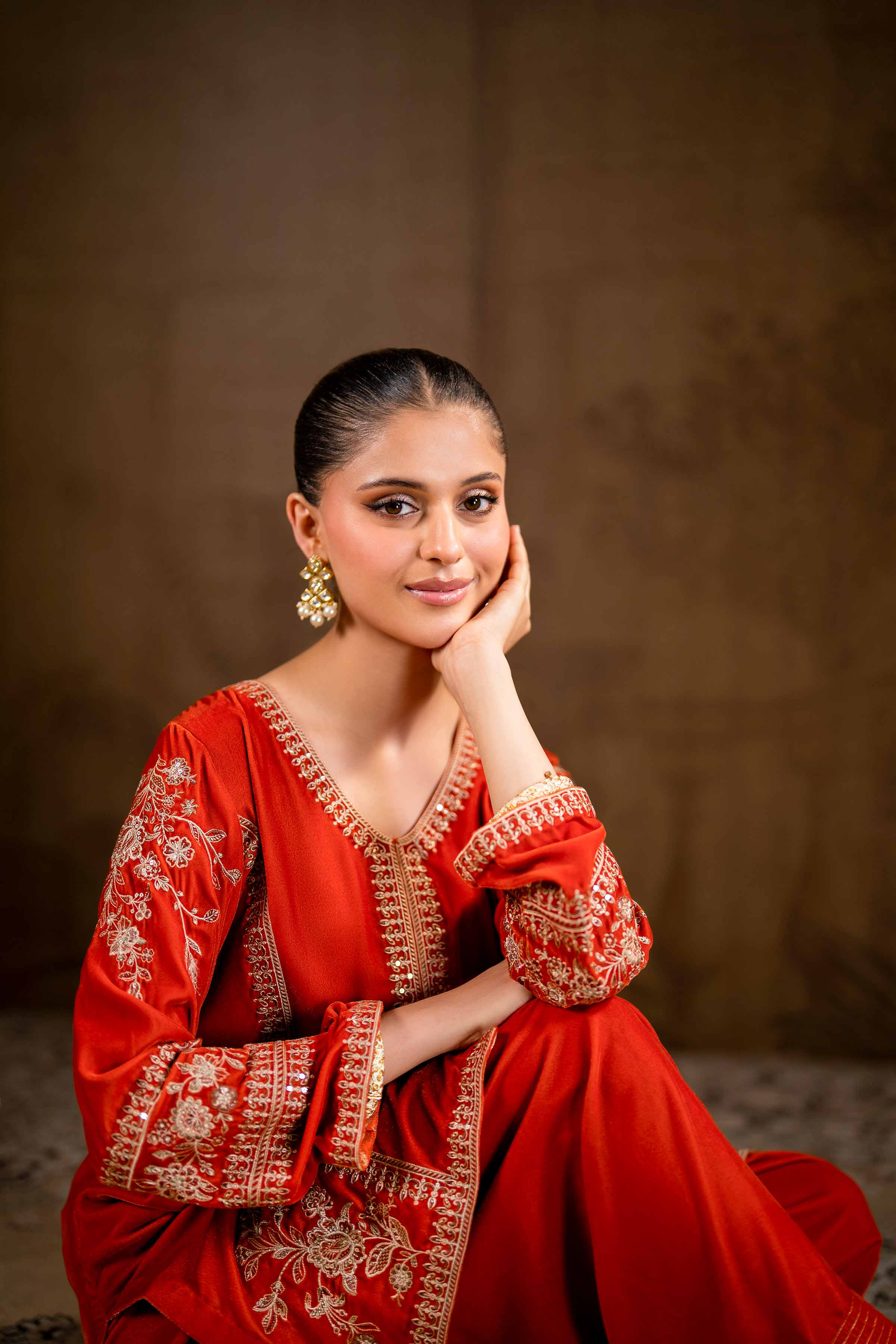 2 Piece - Embroidered Suit - KFW24-20 - Image 5