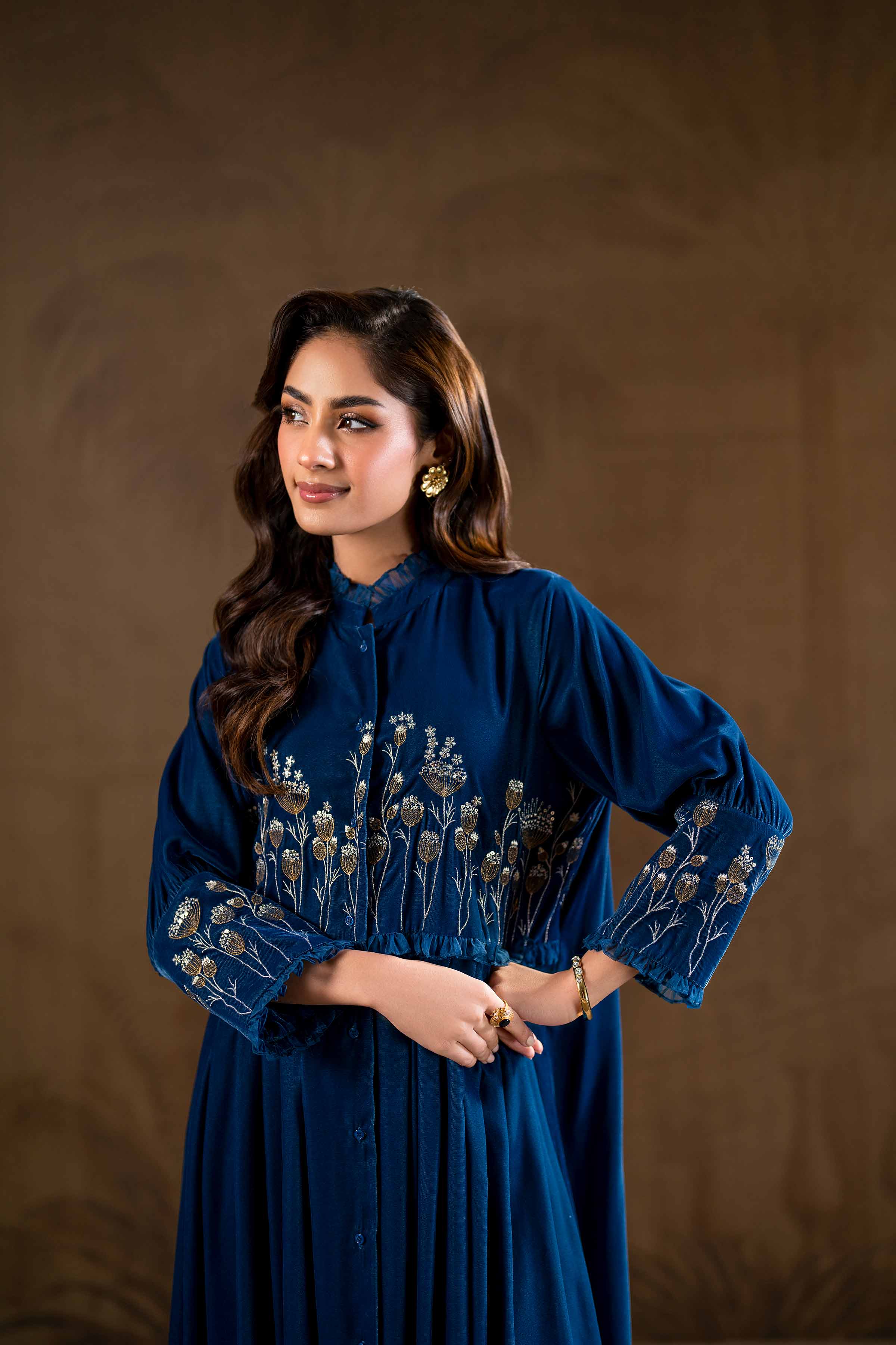 2 Piece - Embroidered Suit - KFW24-21 - Image 5