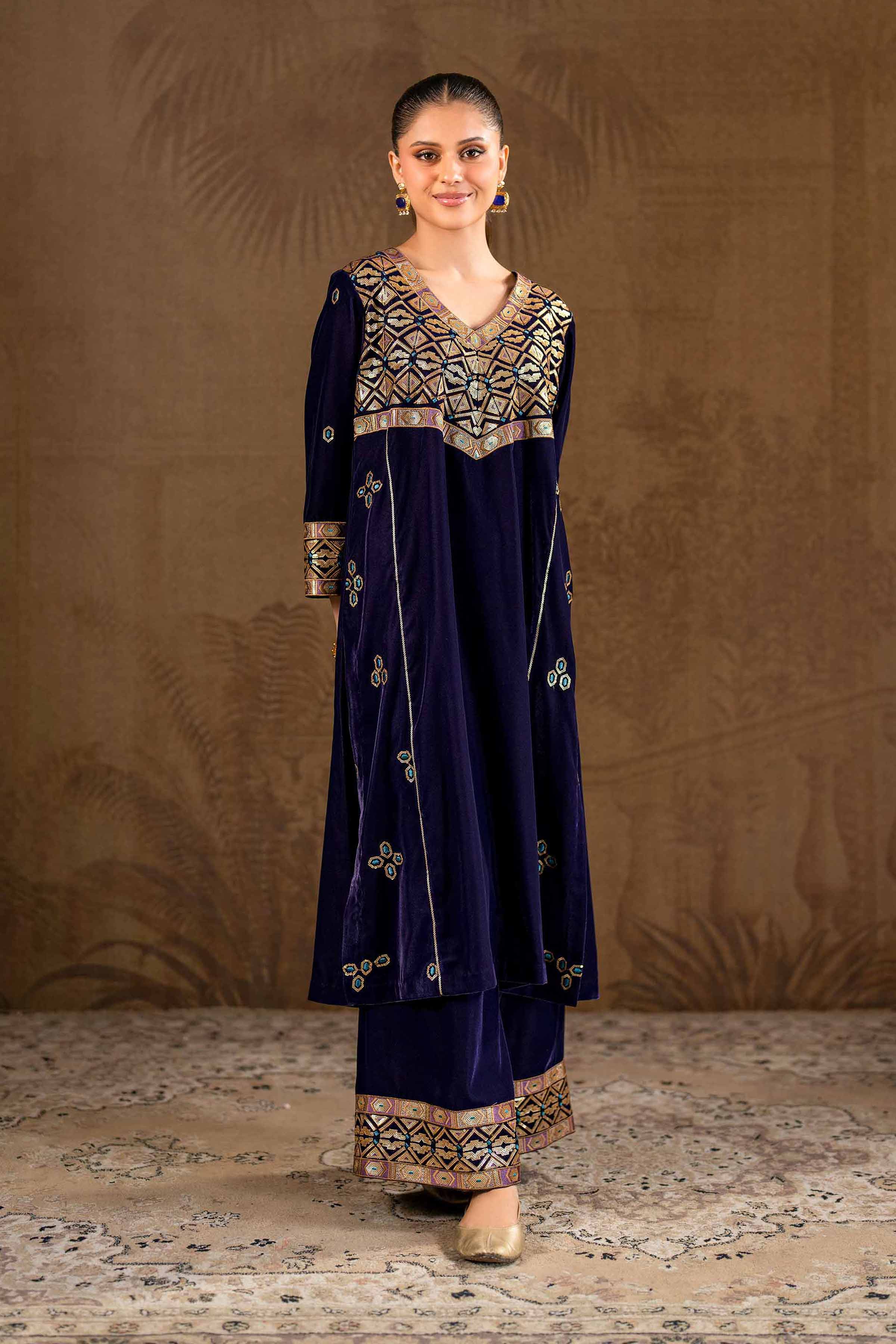 2 Piece - Embroidered Suit - KFW24-27 - Image 2