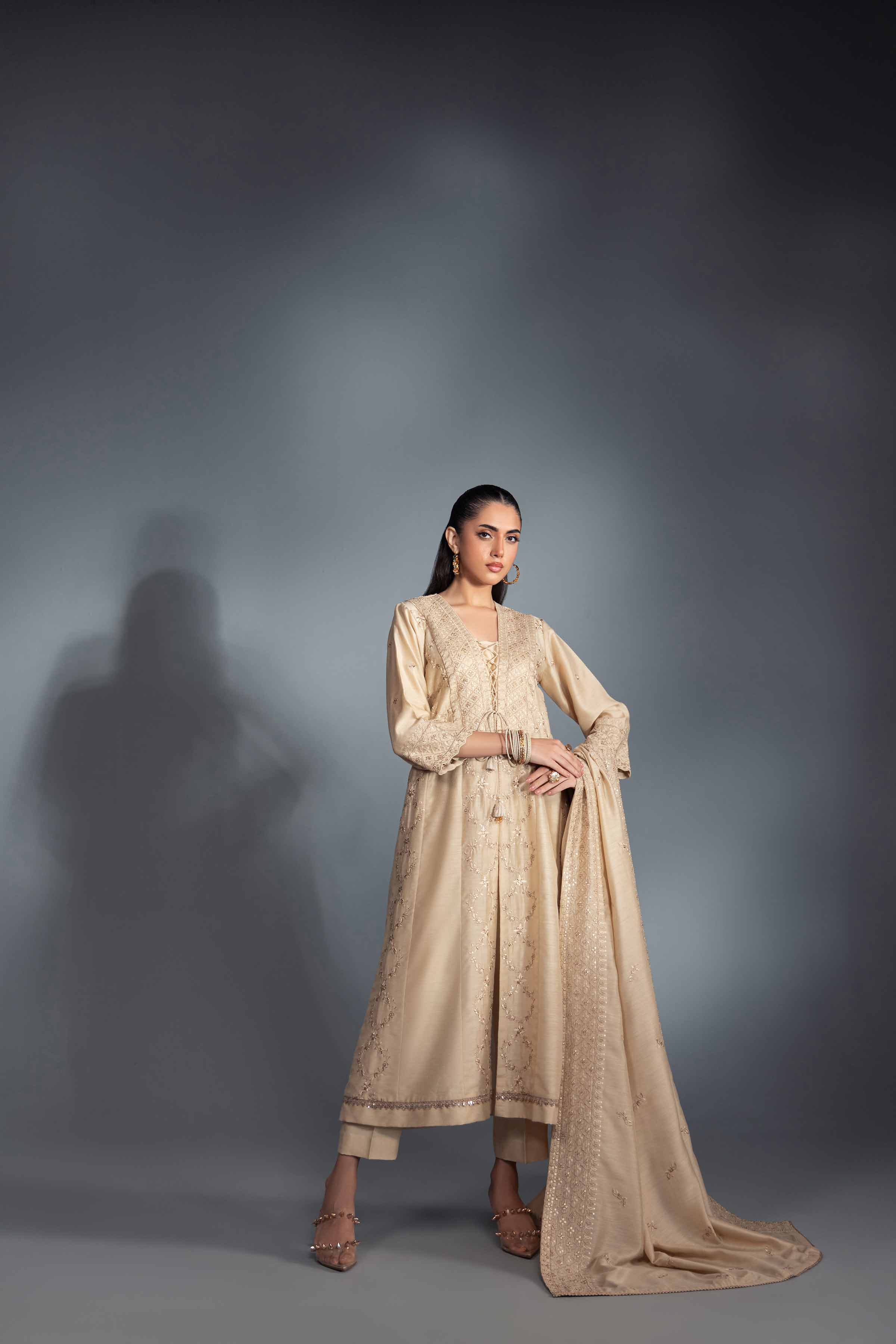 3 Piece - Embroidered Suit - KFW24-29 - Image 4
