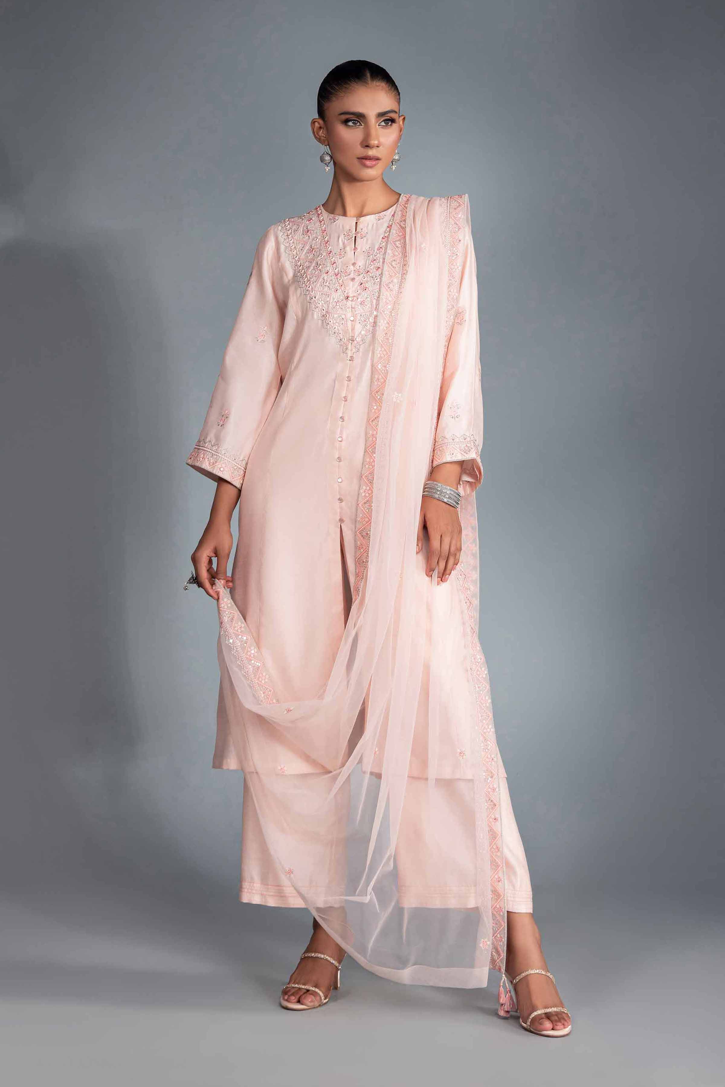 3 Piece - Embroidered Suit - KFW24-31