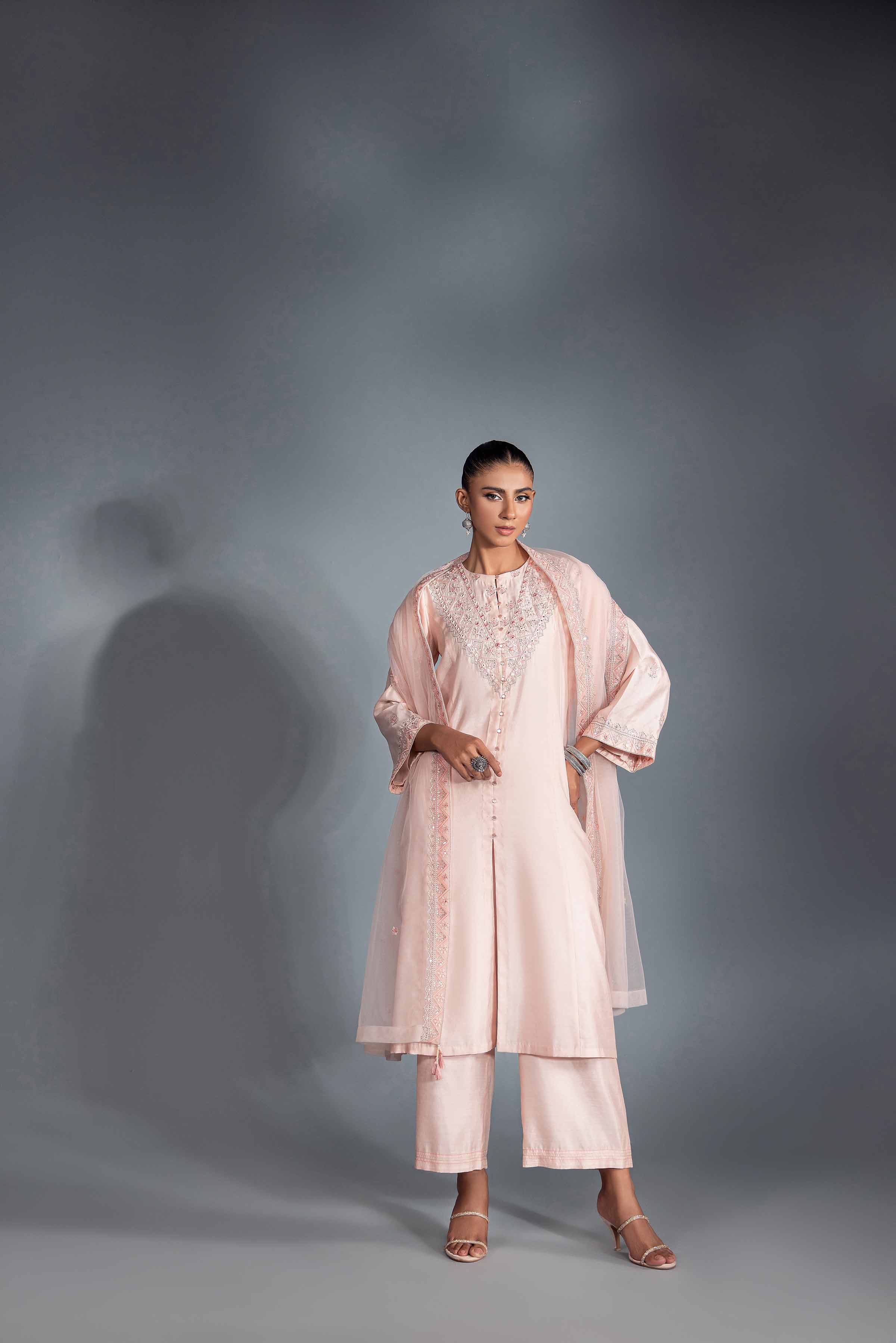 3 Piece - Embroidered Suit - KFW24-31 - Image 4