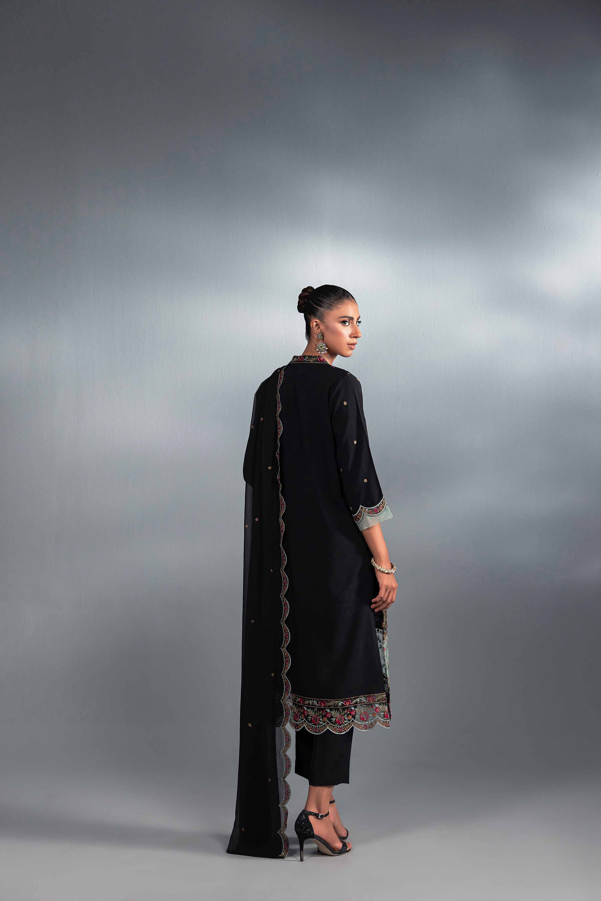 3 Piece - Embroidered Suit - KFW24-32 - Image 3