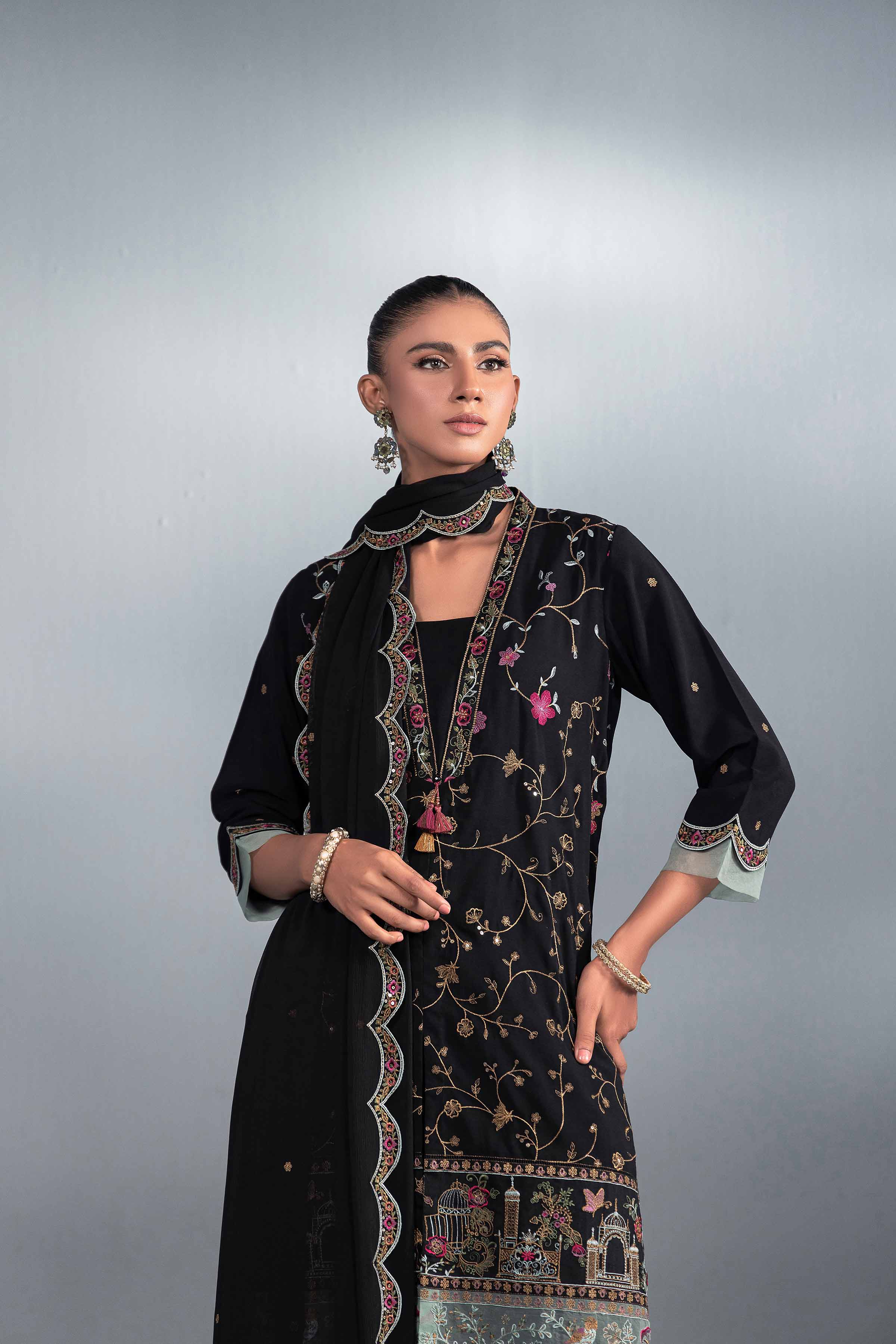 3 Piece - Embroidered Suit - KFW24-32 - Image 5