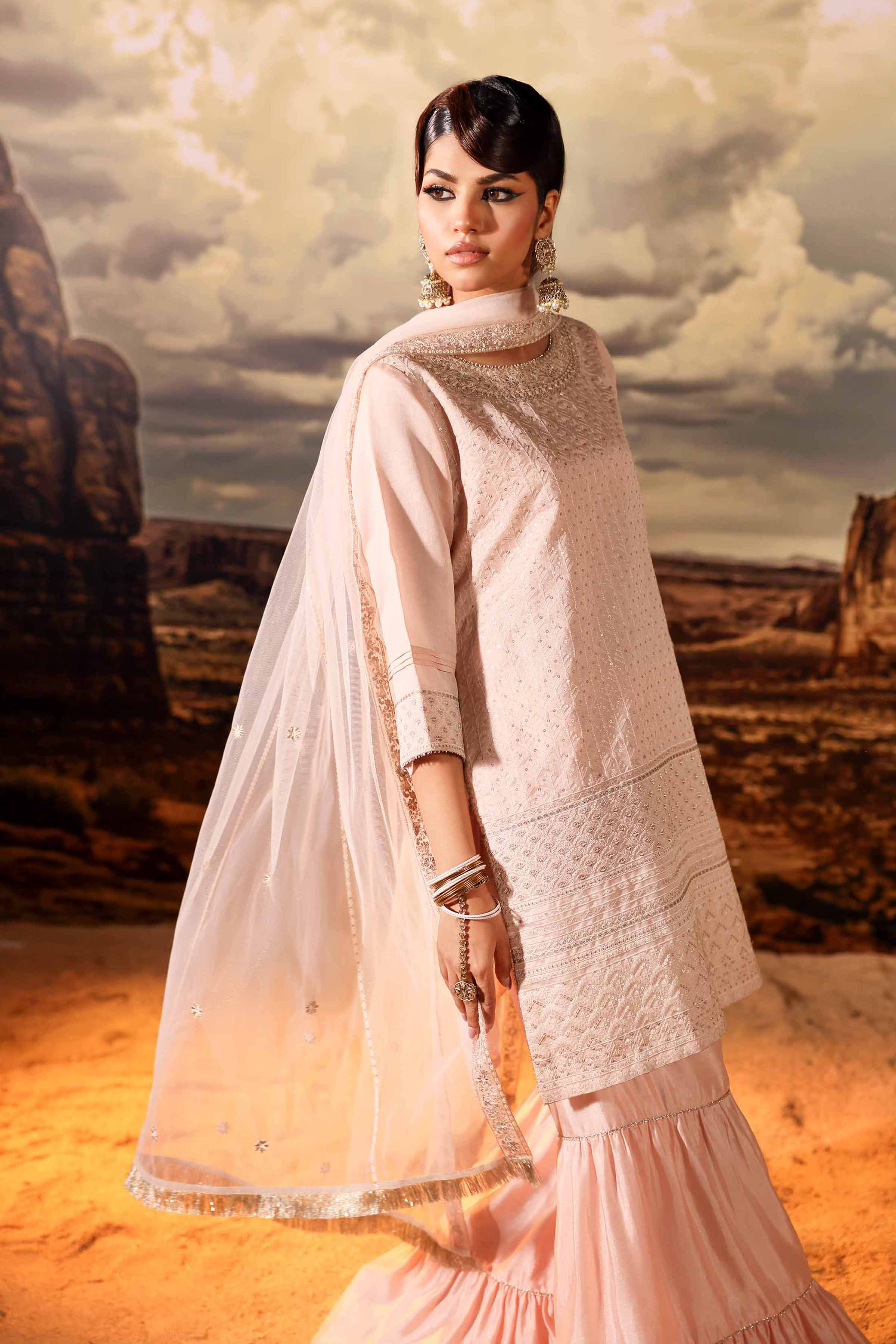 3 Piece - Embroidered Suit - KFW24-35 - Image 2