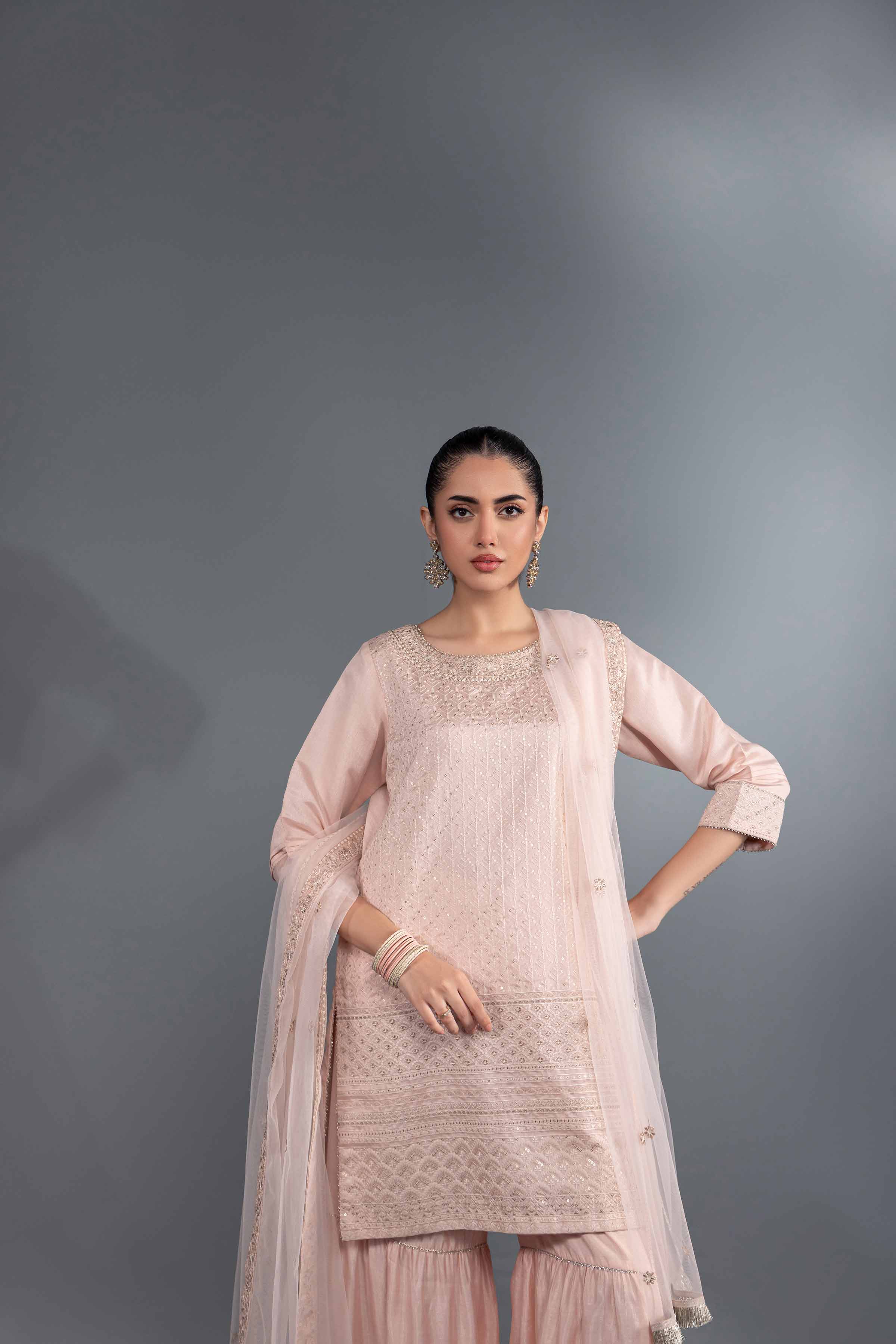 3 Piece - Embroidered Suit - KFW24-35 - Image 6