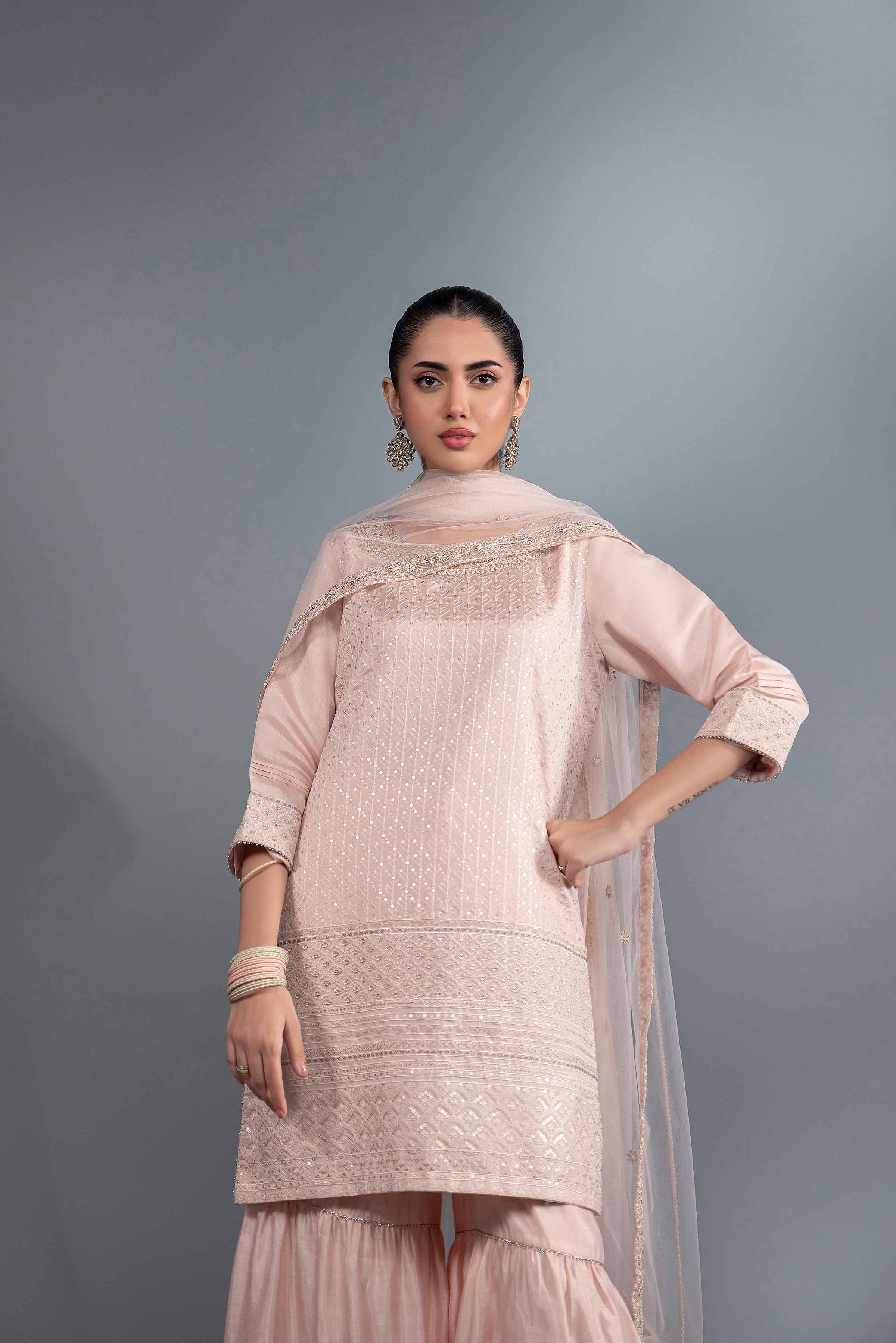 3 Piece - Embroidered Suit - KFW24-35 - Image 7