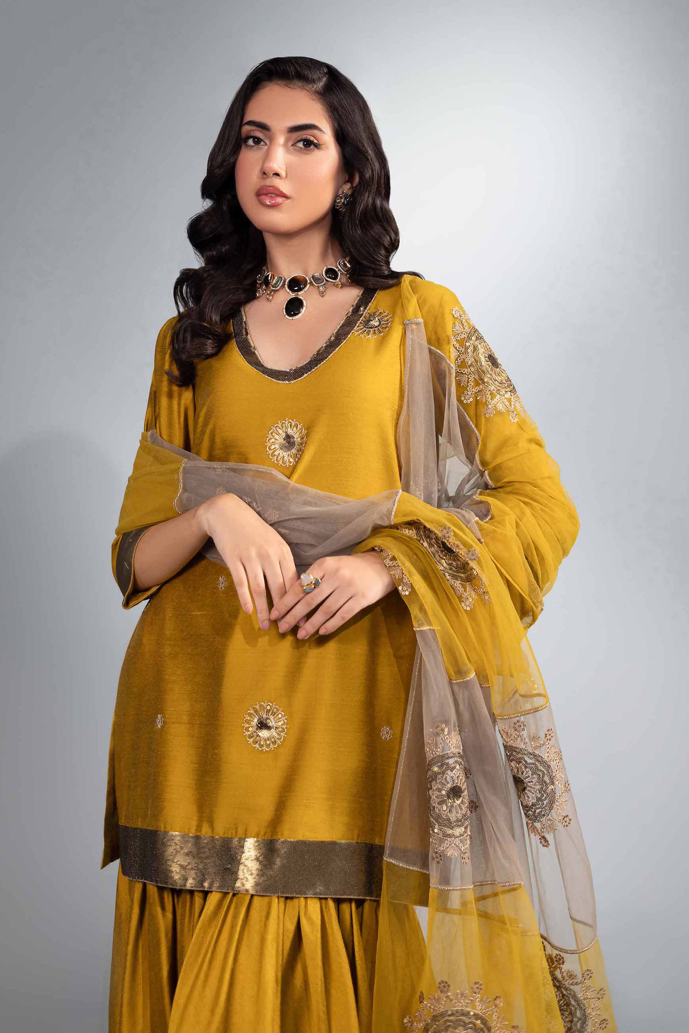 3 Piece - Embroidered Suit - KFW24-37 - Image 4