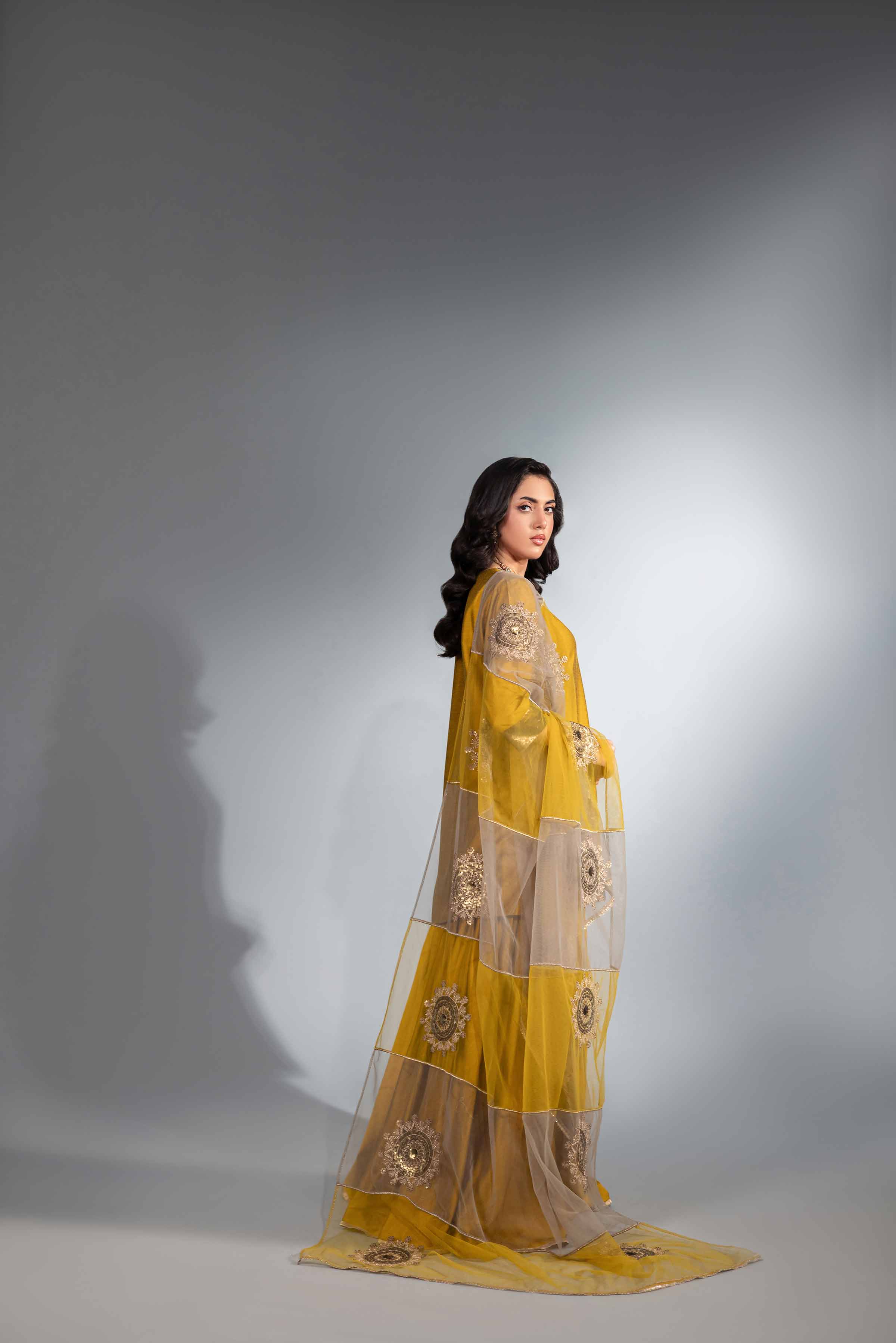 3 Piece - Embroidered Suit - KFW24-37 - Image 5