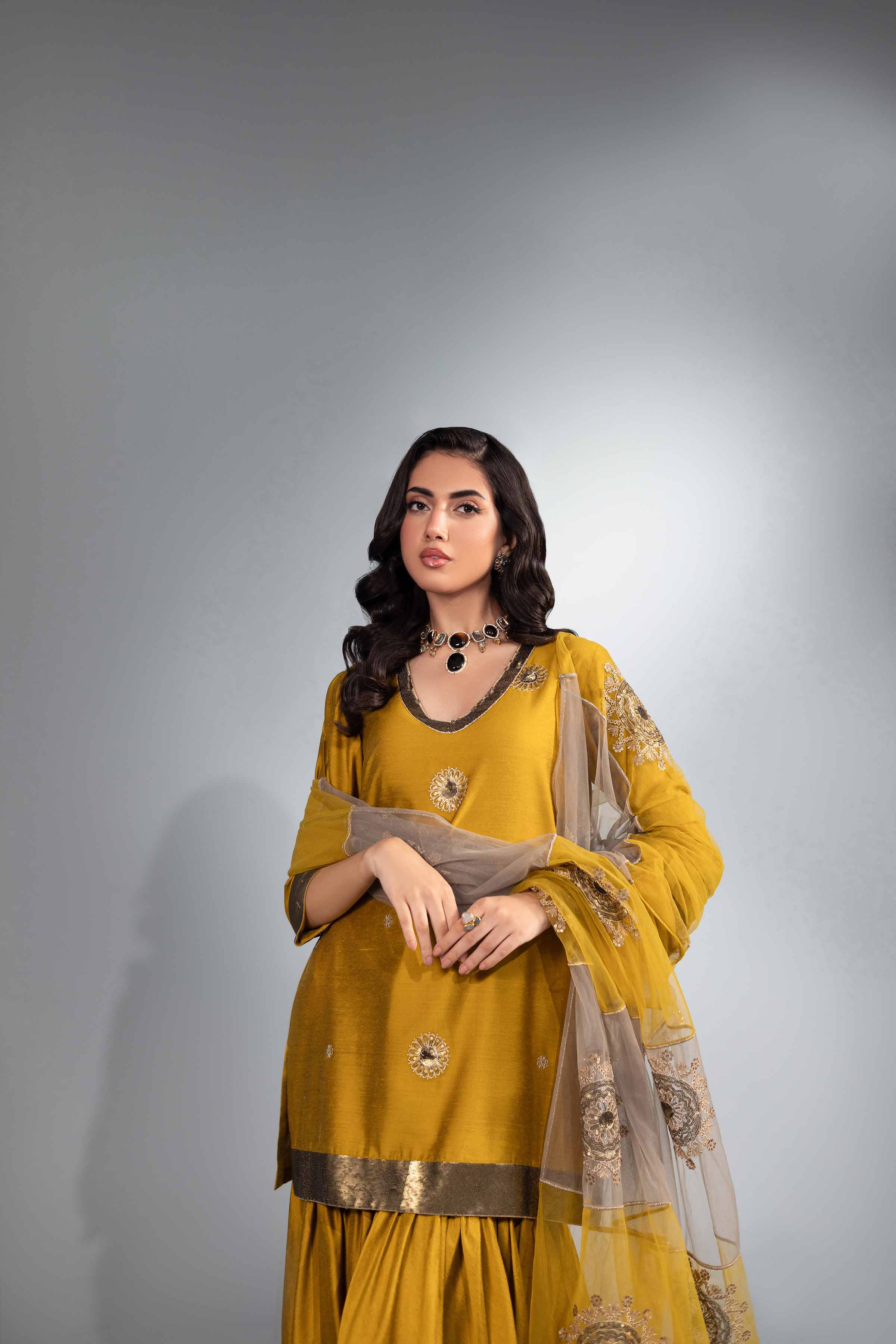 3 Piece - Embroidered Suit - KFW24-37 - Image 7