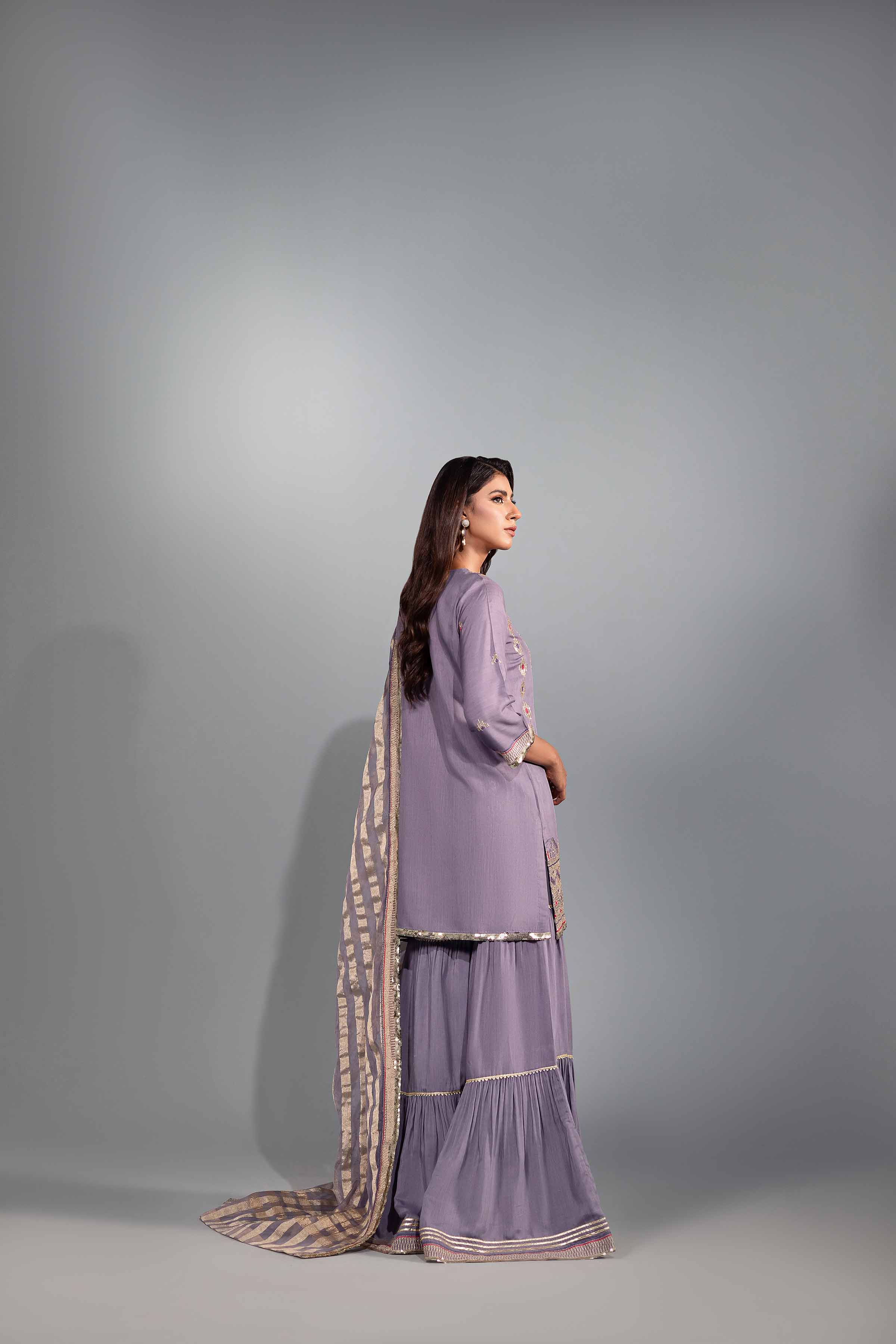 3 Piece - Embroidered Suit - KFW24-39 - Image 5