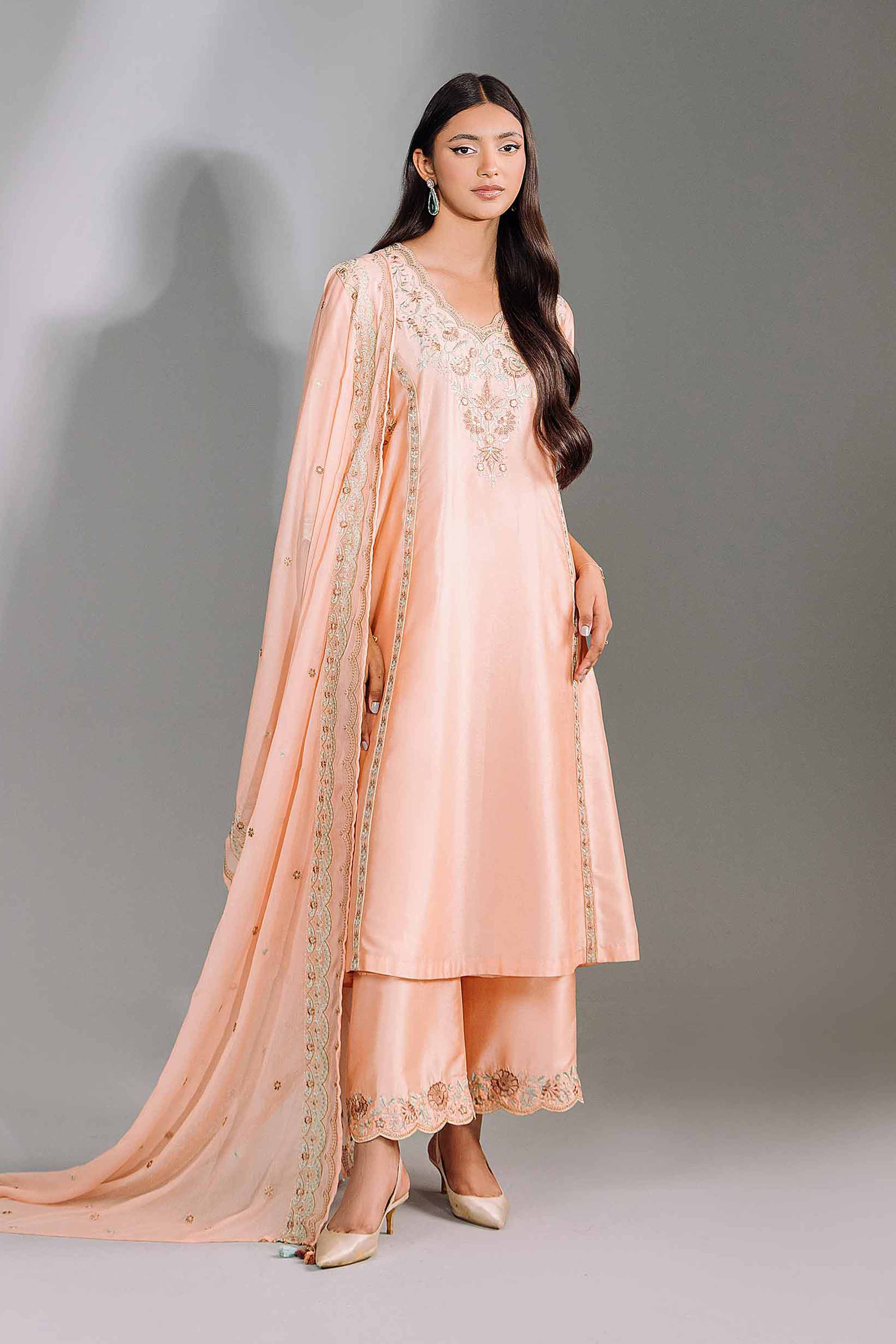 3 Piece - Embroidered Suit - KFW24-40 - Image 2