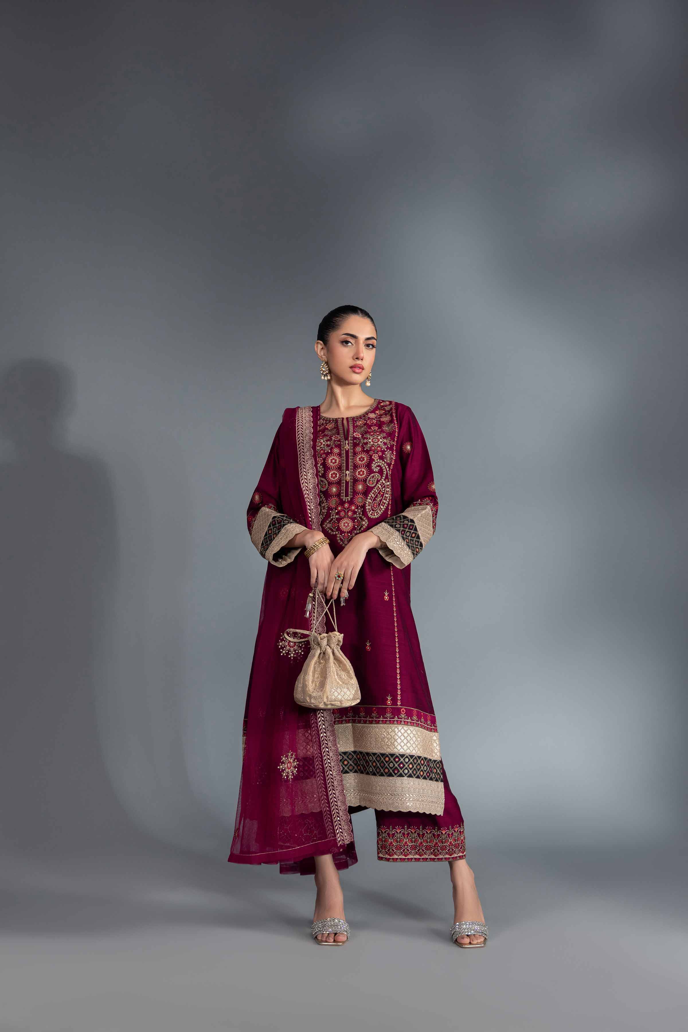 3 Piece - Embroidered Suit - KFW24-41 - Image 5