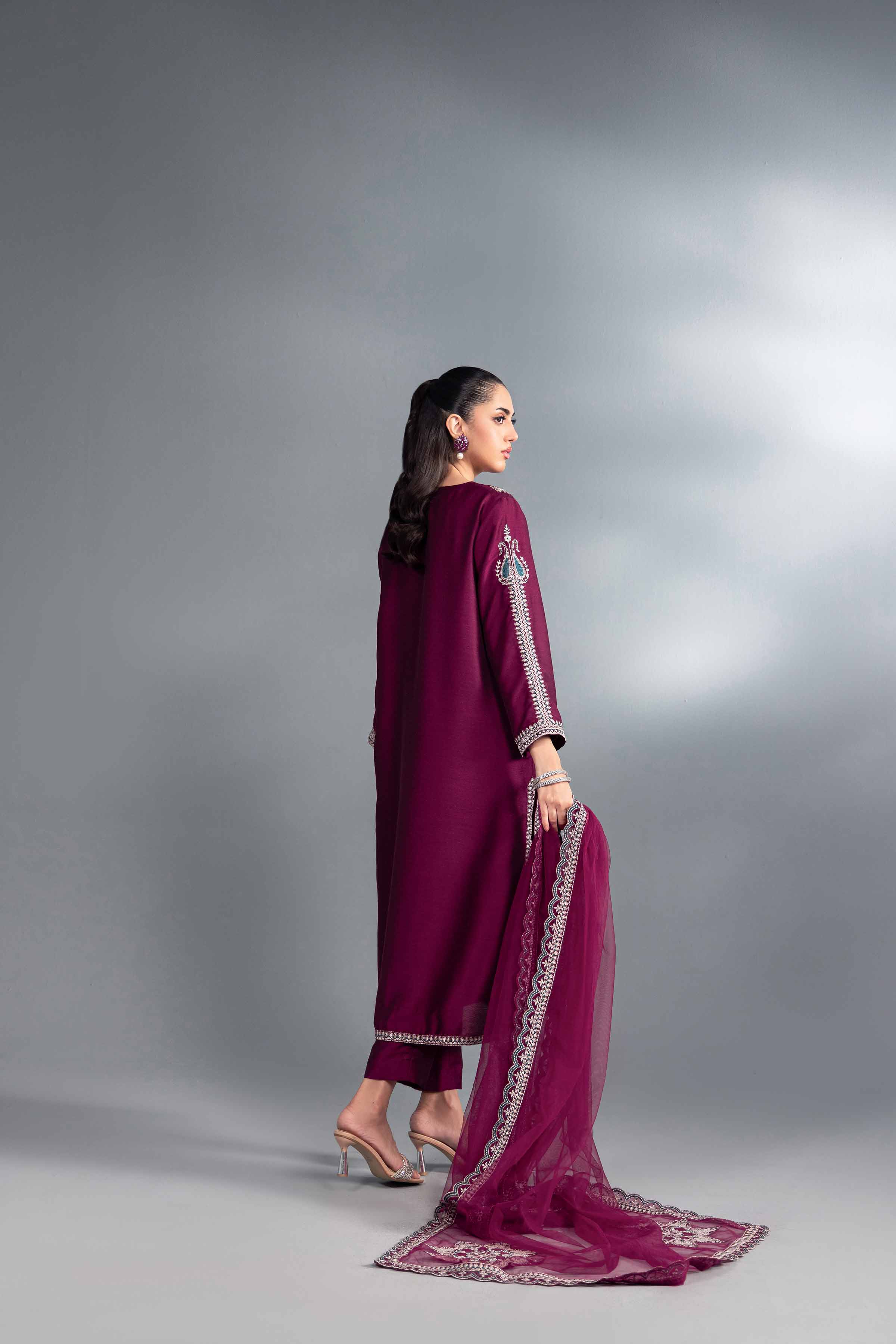 3 Piece - Embroidered Suit - KFW24-42 - Image 4